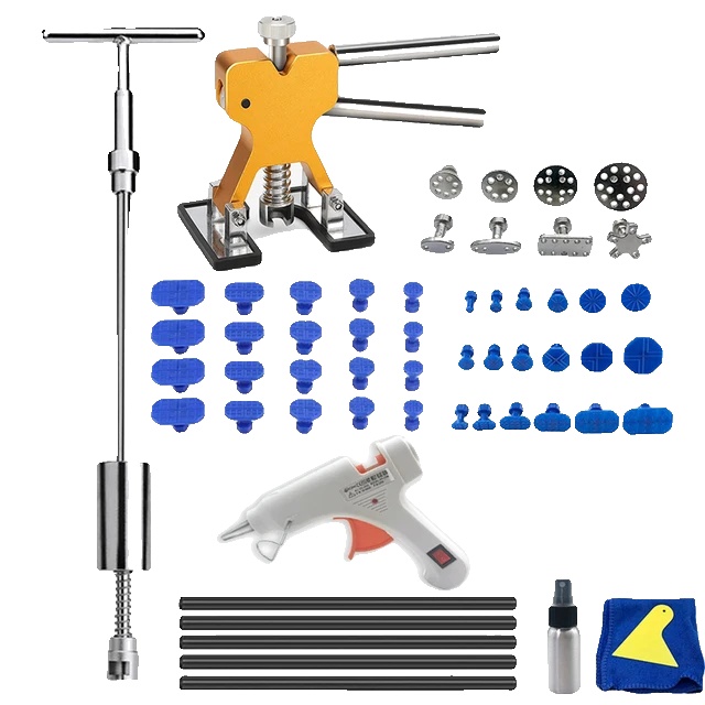 Dellenreparaturwerkzeuge, Lackfreie Dellenentfernung, Umfassendes Werkzeugset, Set 4