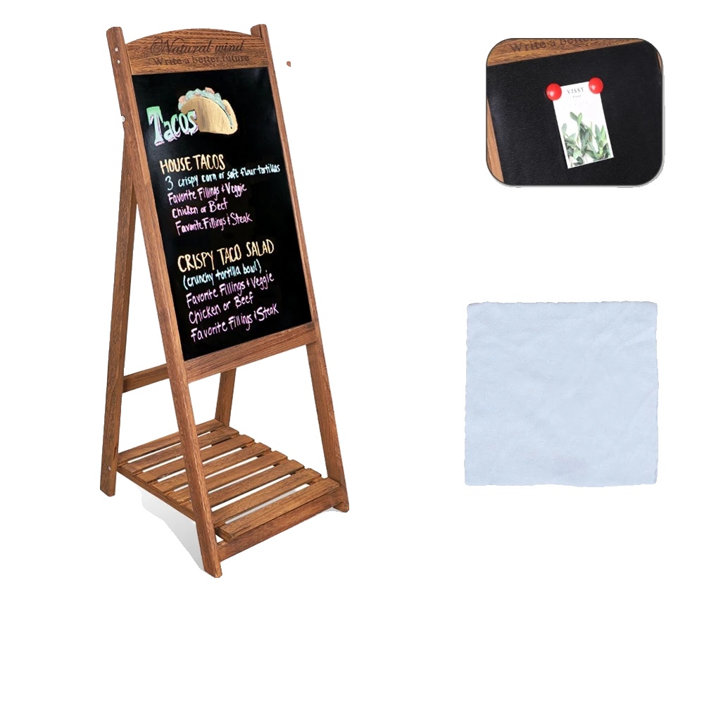 Kreidetafel, A-rahmen-design, Vielseitige Anzeige, Braun