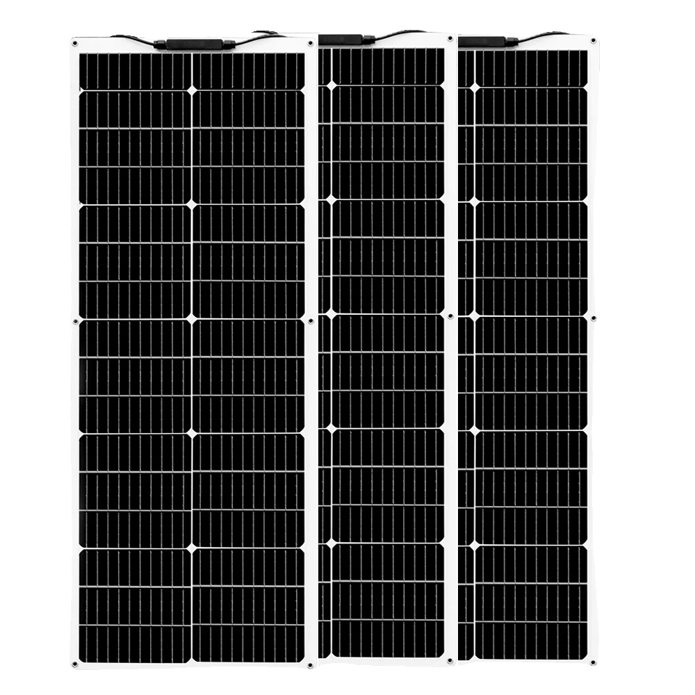 Solarpanel, Flexibles Design, Hohe Effizienz, 3 Stück 80w Solarpanel