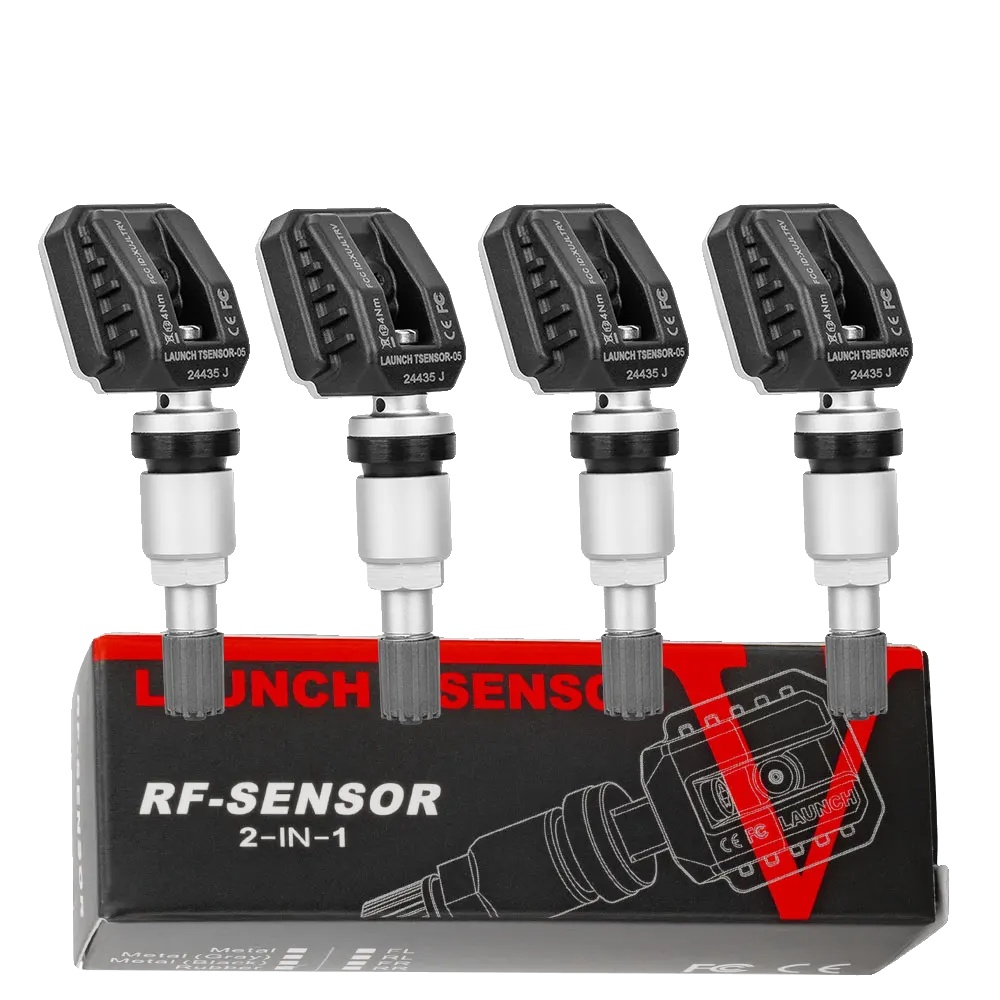Tpms-sensoren, Dualfrequenz, Programmierbarer Ersatz, 4 Stück Legierung Silber, Tsensor-05n-b