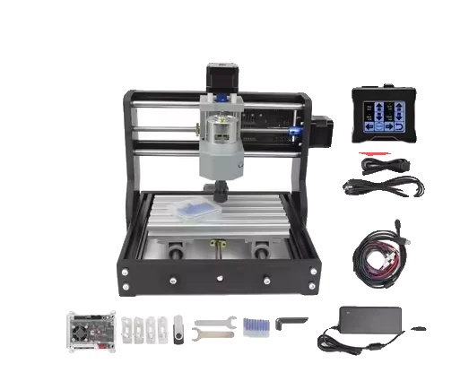 Cnc-fräsmaschine, 3-achsen-steuerung, Kompaktes Design, Touch-controller, Kein Laserkopf-a