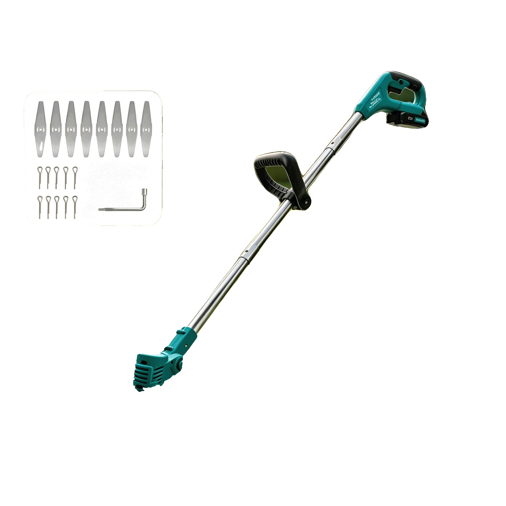 Rasentrimmer, 600w Motor, 36,5 X 8 X 5,5 Zoll, Langlebiger Kunststoff, Faltbares Design, Verstellbare Schnitthöhe