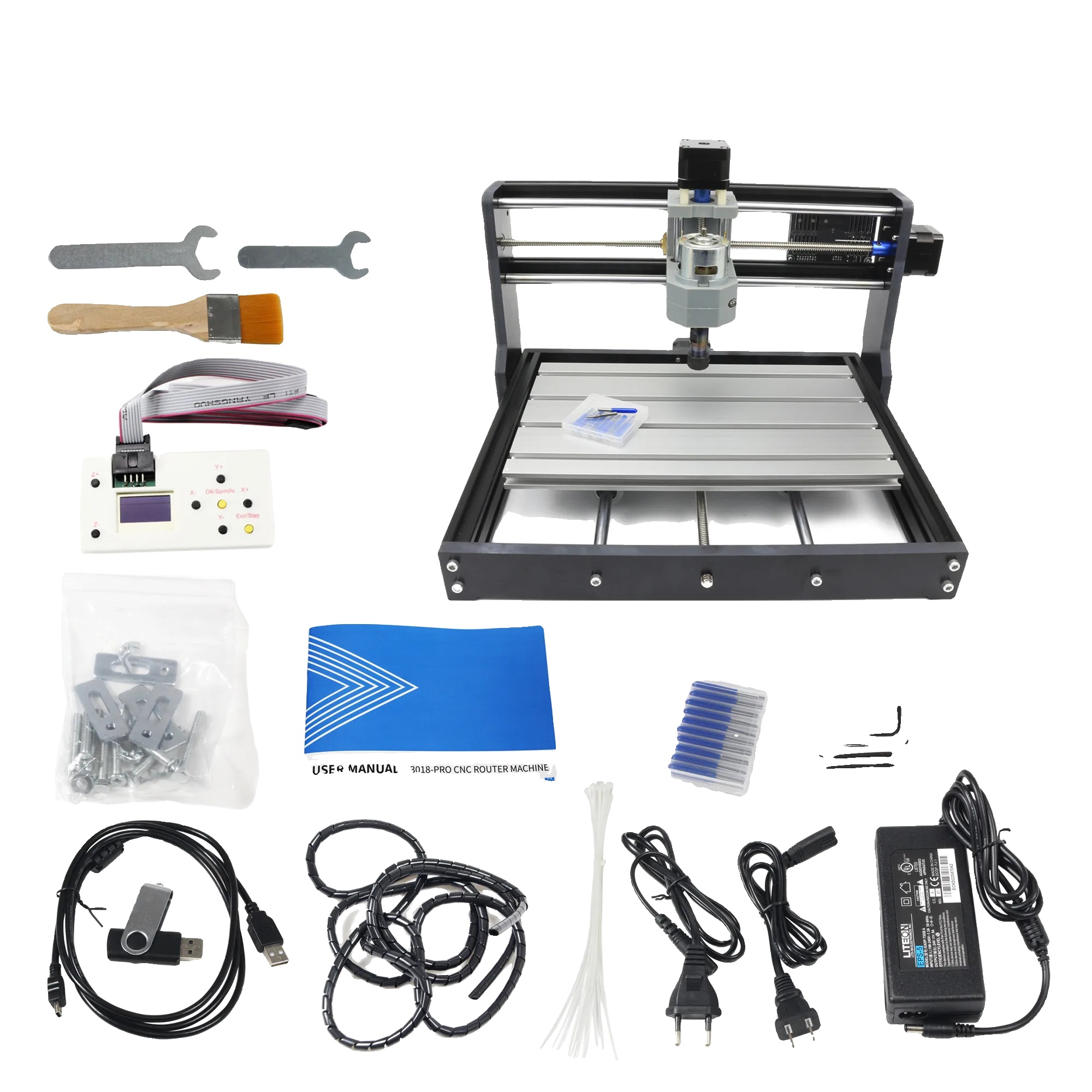 Cnc-fräse, 775 Spindelmotor, Grbl-steuersoftware, Mit Offline Griff, Mit 10w Laser