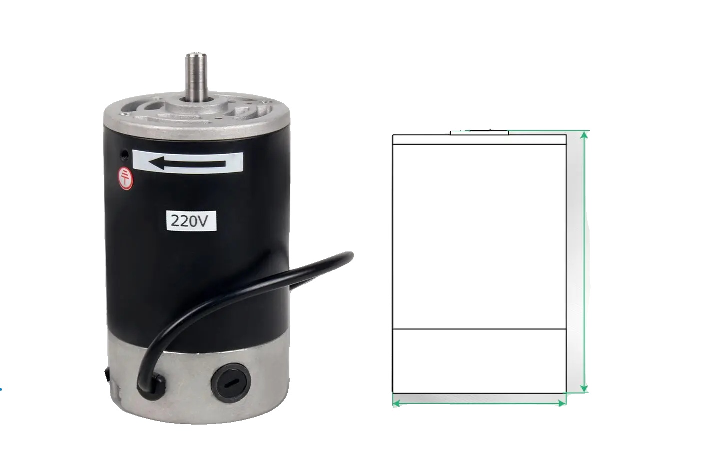 Mini-drehmaschine Motor, Dc-bürstenmotor, 220v Leistung, 550w Motor, 220v-a