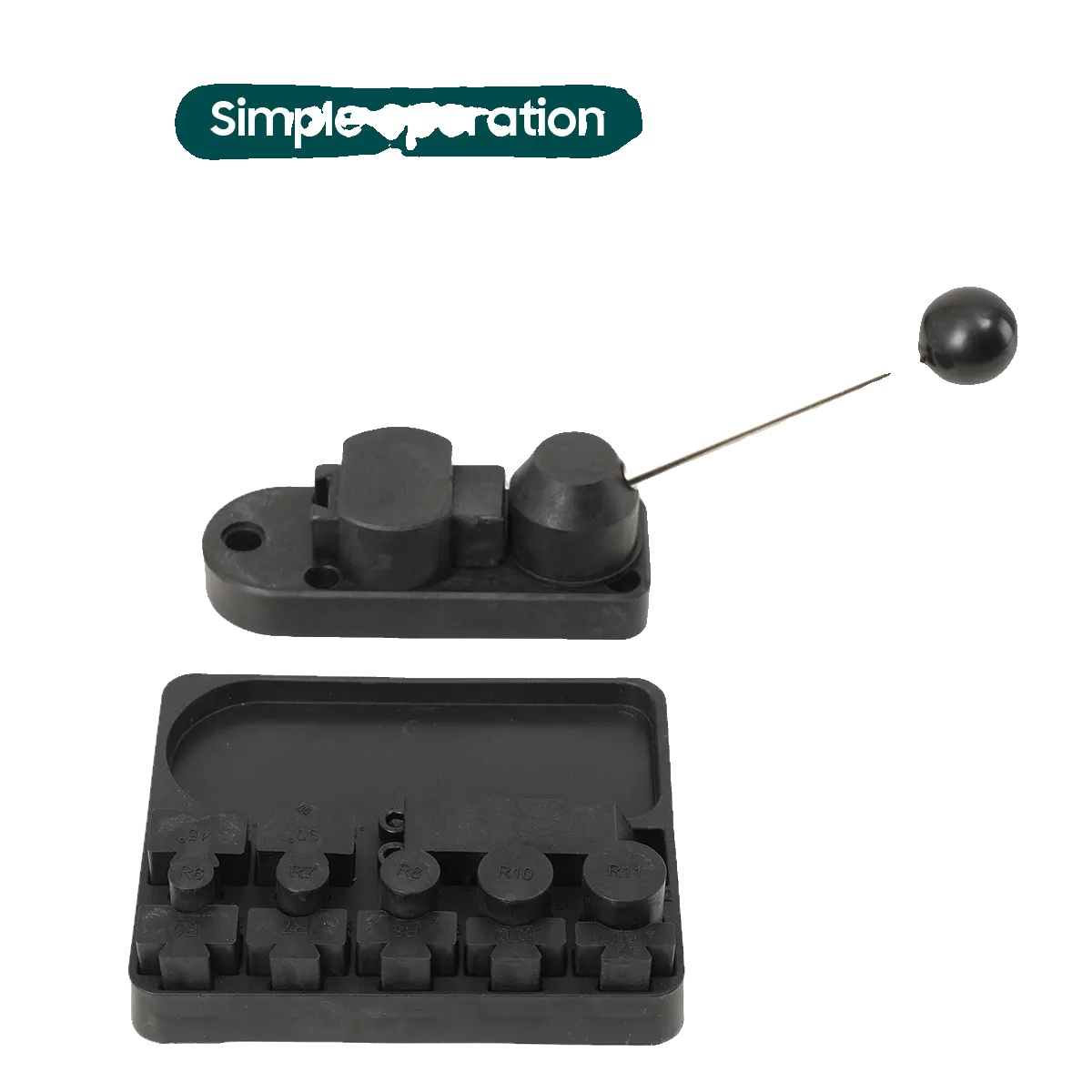 Ringbiegewerkzeug, Abs-kunststoff, 14,5x12,5x2 Cm, Biegt 12mm Bis 22mm, 45 Und 90 Grad, Kompatibel Mit Metall Und Draht