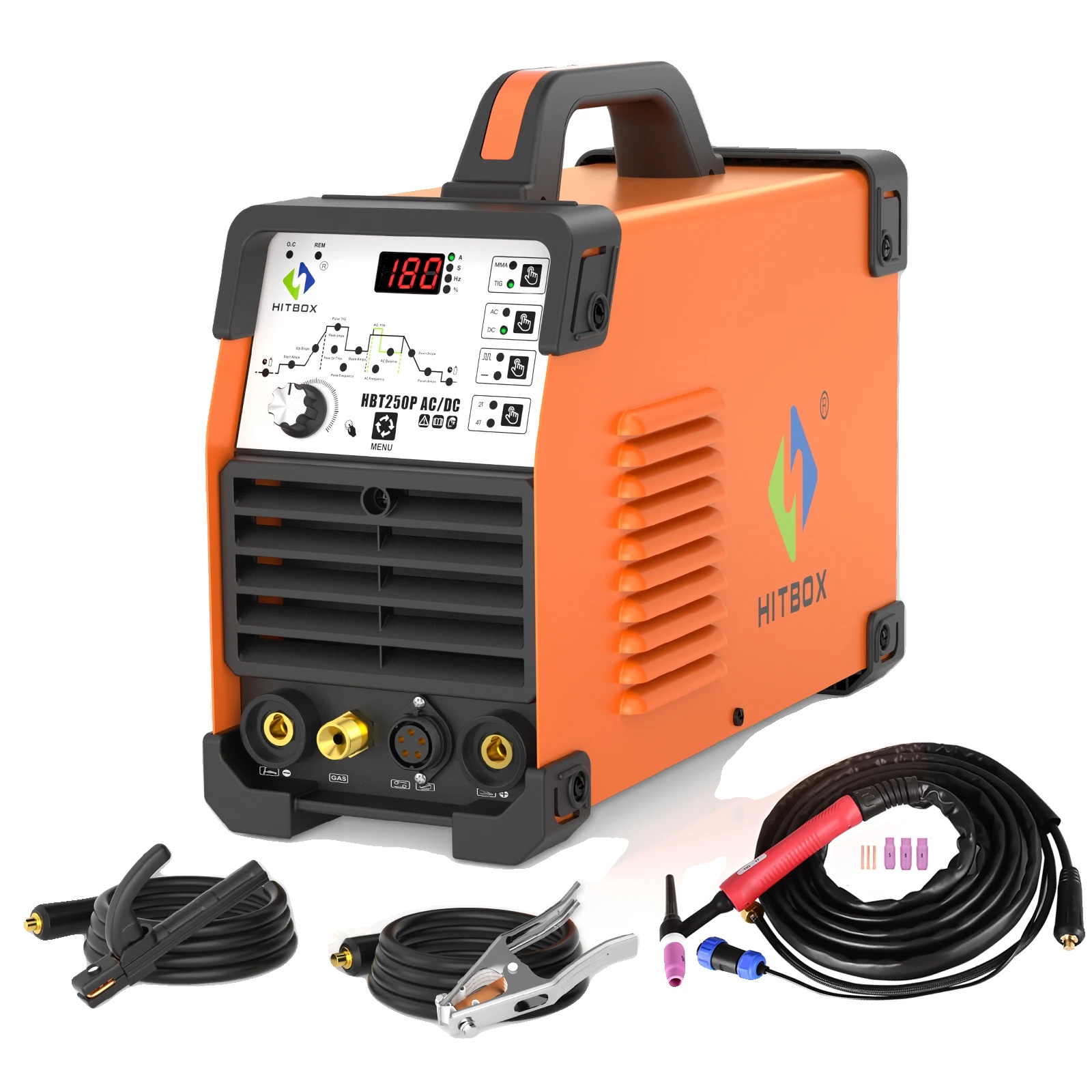Schweißmaschine, Multifunktionale Bedienung, Ce-zertifiziert, Hbt250p Acdc, 220v