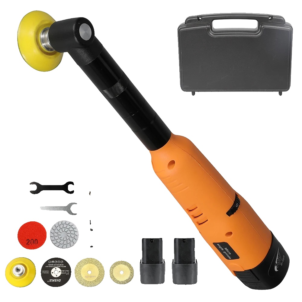 Elektrischer Grinder, 200w Leistung, 7 Variable Geschwindigkeiten, Gelb(14 Zubehör)