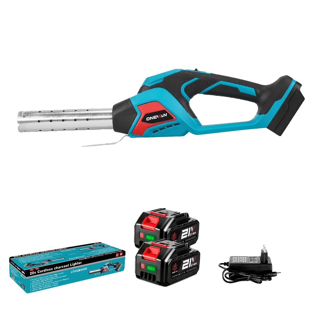 Heißluftgebläse, Kabelloses Design, Dual-geschwindigkeitsregelung, 2 Batterien Set