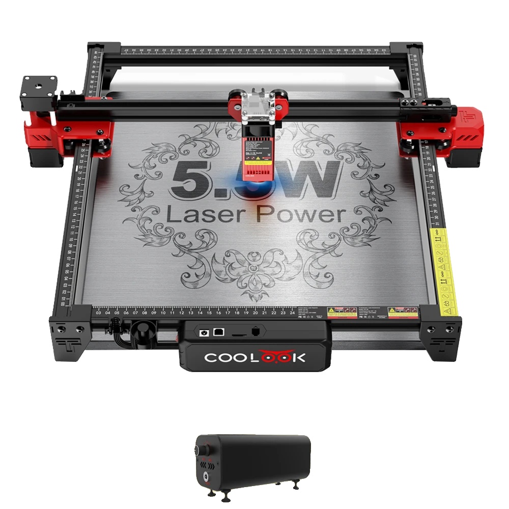 Cnc-lasermaschine, 90w Präzisionsschnitt, Softwarekompatibel, Paket 2, 90w Ck1-55, Eu-stecker