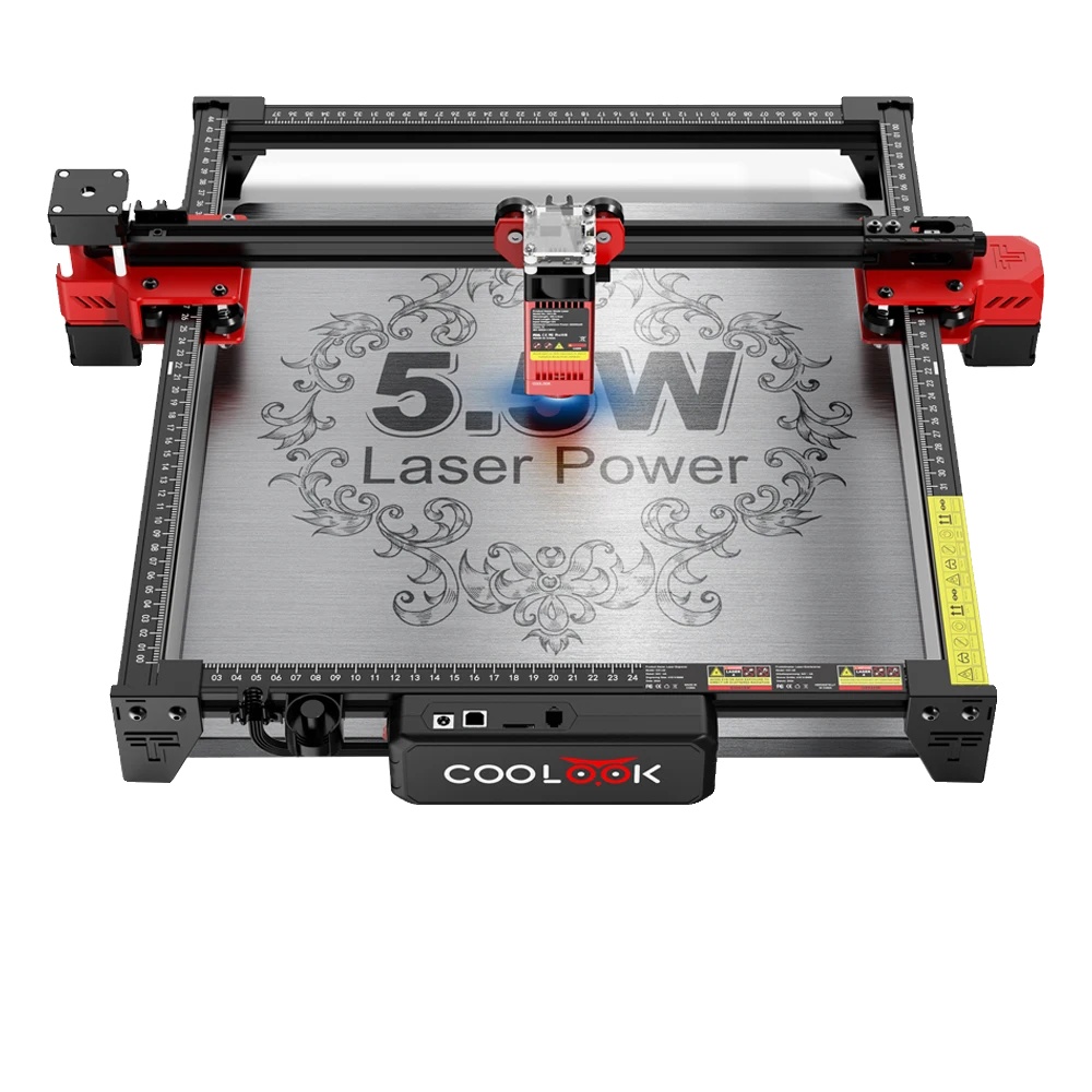 Cnc-lasermaschine, 90w Präzisionsschnitt, Softwarekompatibel, Paket 3, 90w Ck1-55, Eu-stecker