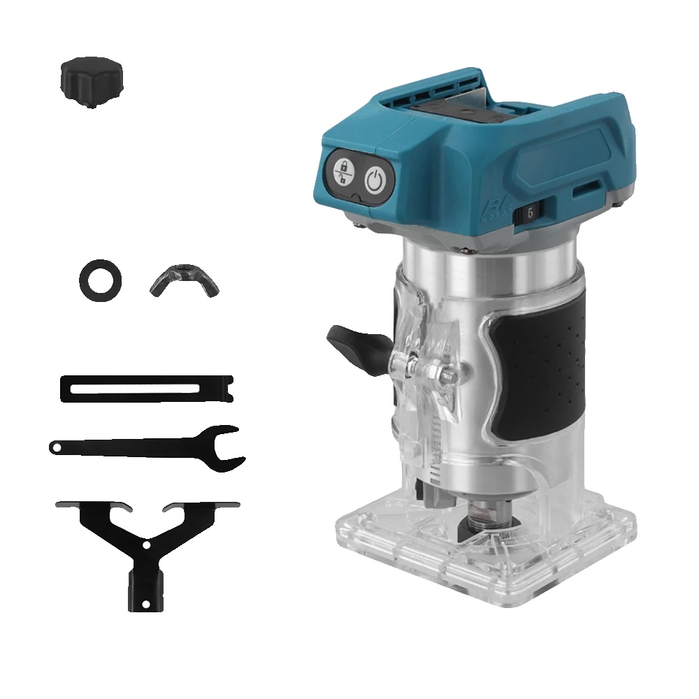 Elektrischer Router, 5 Einstellbare Geschwindigkeiten, Leistungsstarker Bürstenloser Motor, 800w