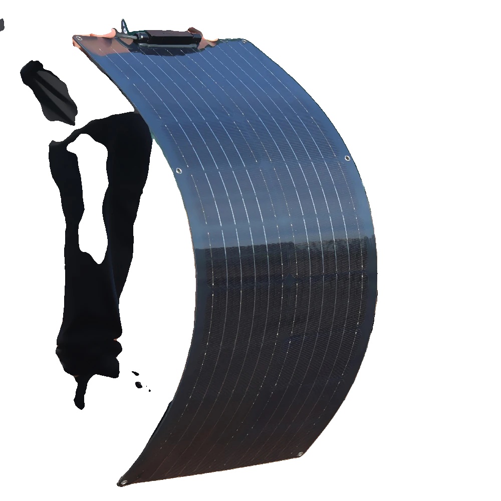 Solarpanel, Semi-flexibel, Wasserdicht, 80w Schwarz 820x370mm