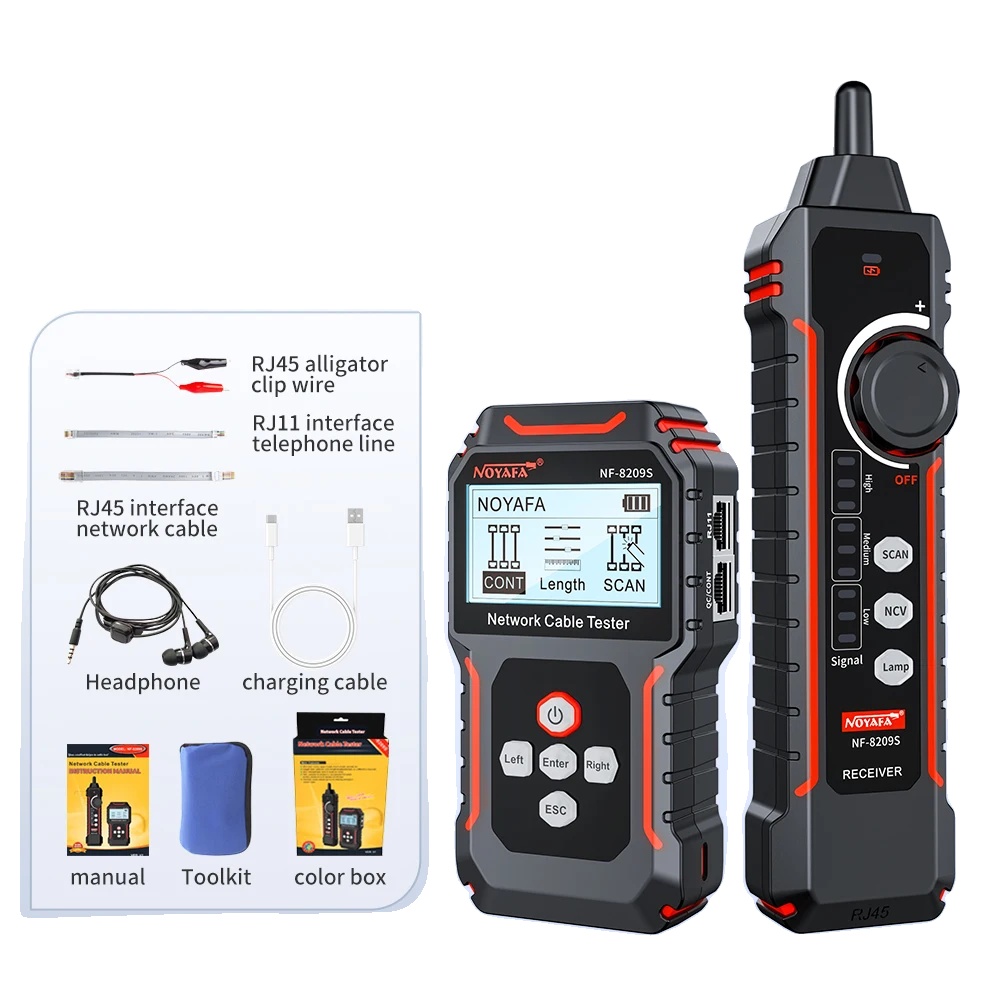 Netzwerkkabeltester, Längenmessung Bis Zu 600 M, Poe-testung, Nf-8209s, Nan, Nan, Nan