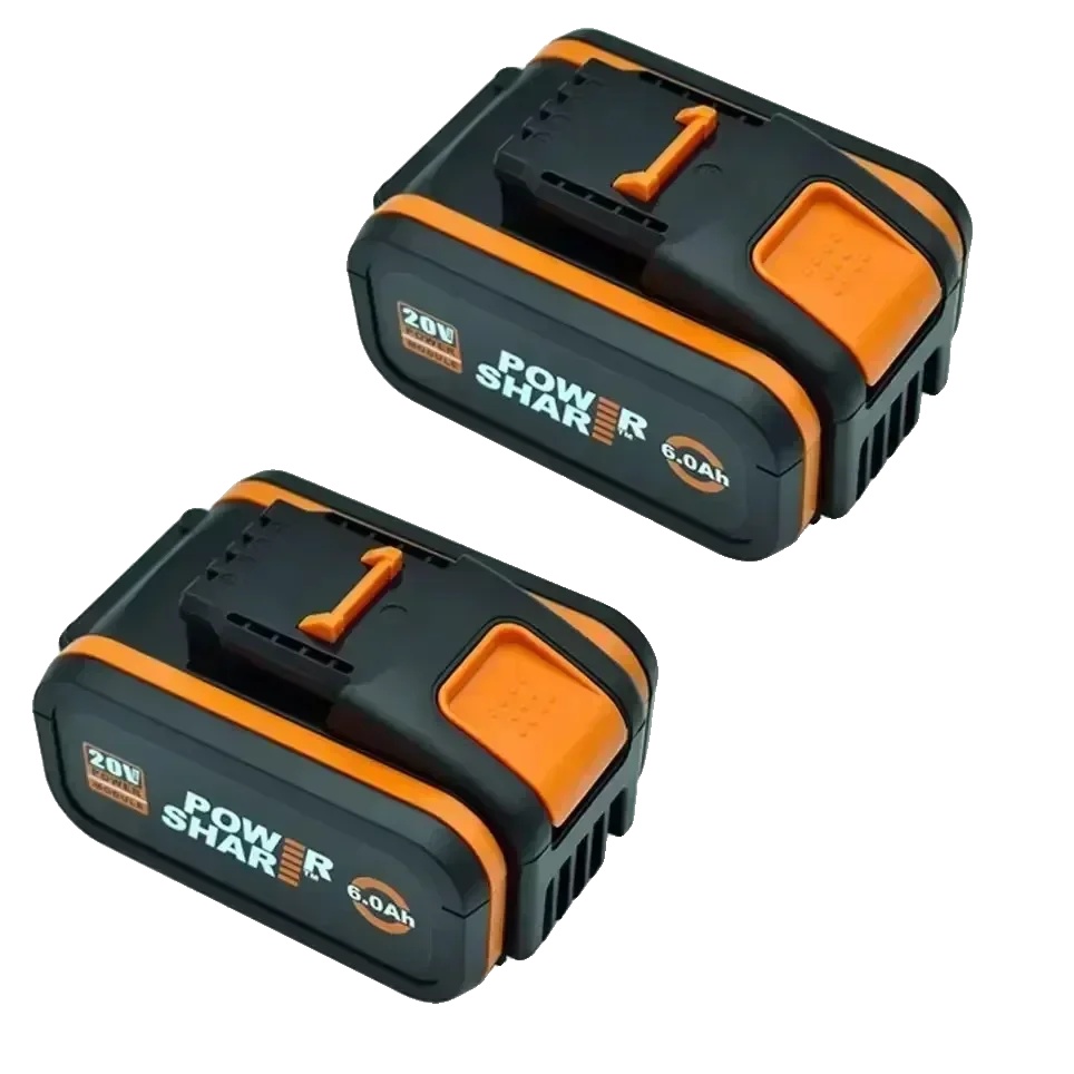 Batterie, 20v Lithium-ionen, 6000mah Kapazität, Worx 6ahx2