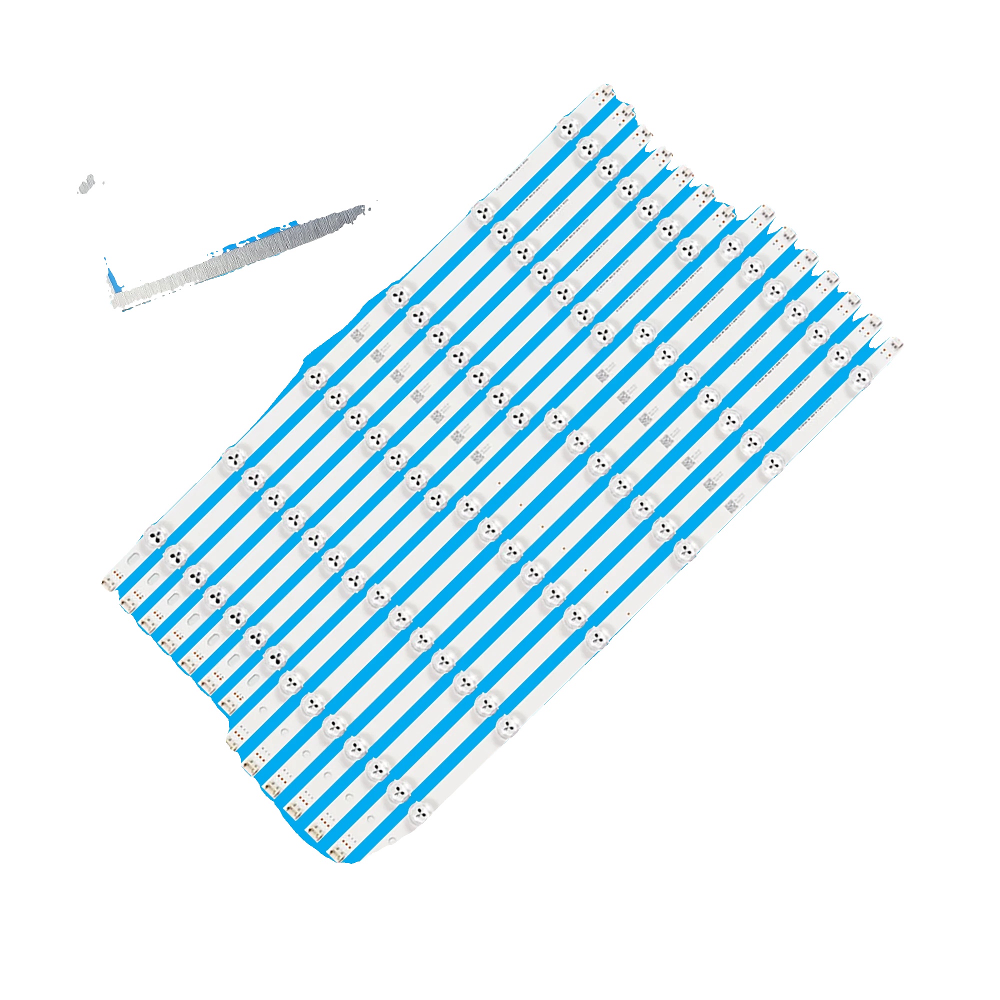 Led-hintergrundbeleuchtungsstreifen, 1140 Mm Länge, 12 Led-perlen Pro Streifen, Kompatibel Mit 55ln549c Und Anderen, 3v Spannung Pro Led, Enthält 14
