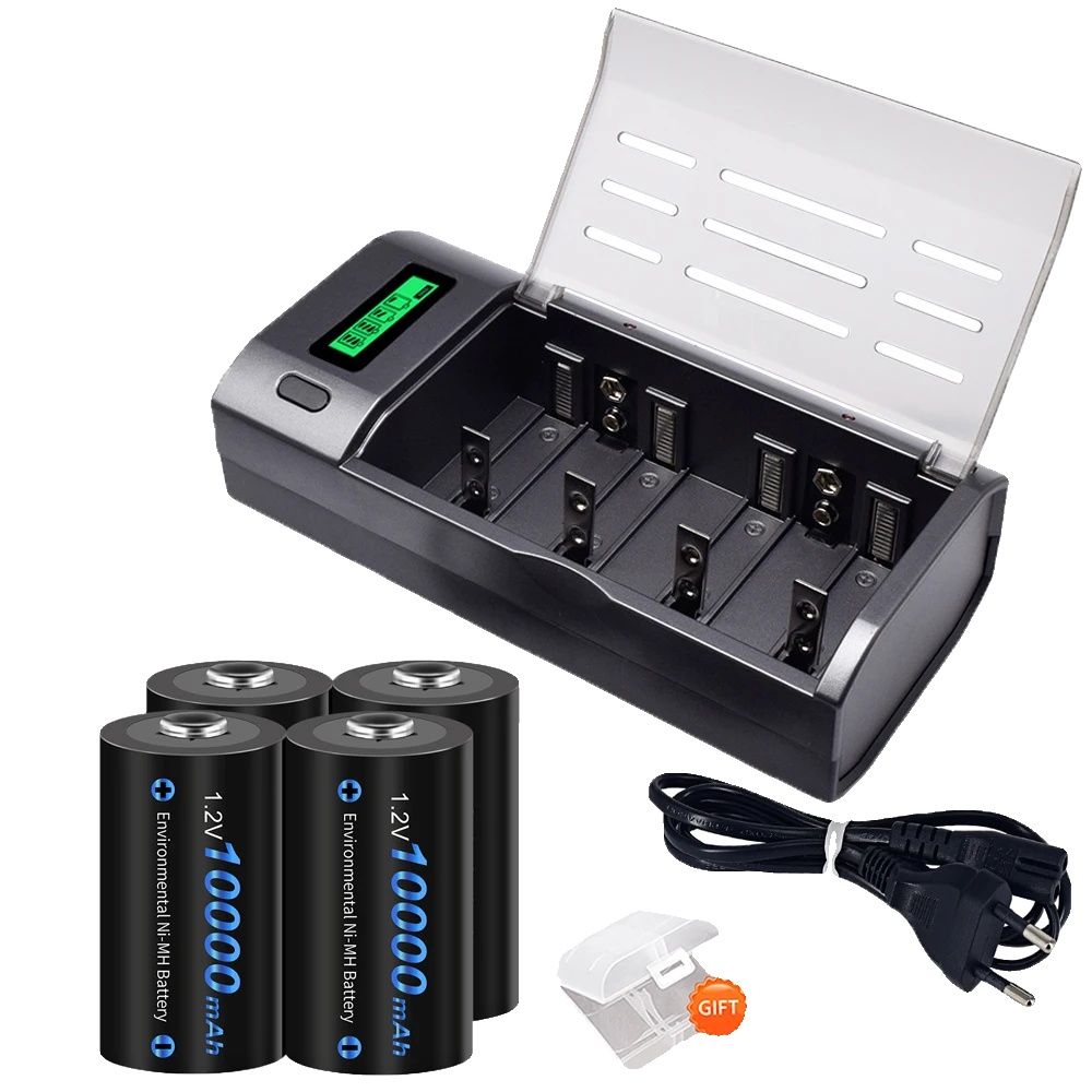 Batterieladegerät, Mehrfachkompatibilität, Intelligente Ladetechnologie, 1 Charegr 4pcs