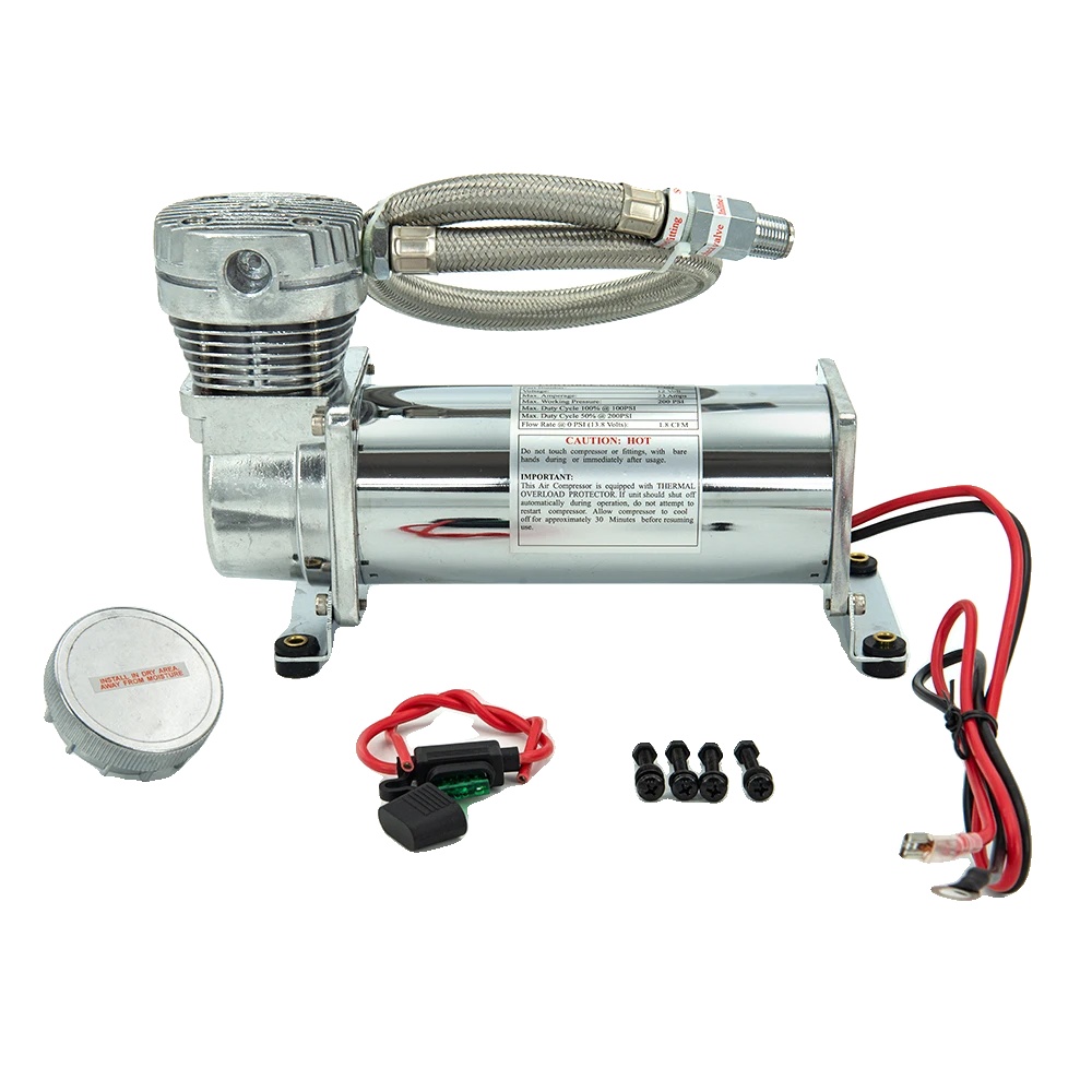 Luftfederungskompressor, 200 Psi Maximaldruck, Universelle Passform, 14asc Silber