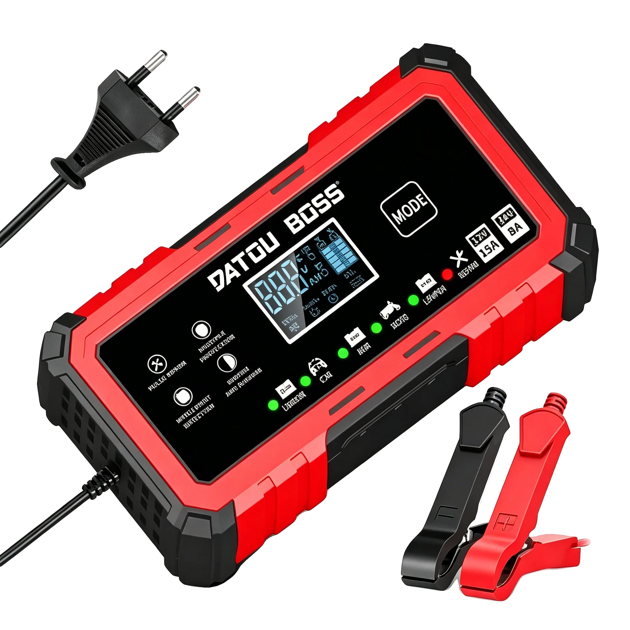 Intelligentes Ladegerät, Unterstützung Für Doppelte Spannung, Echtzeitüberwachung, 12v 24v Ladegerät