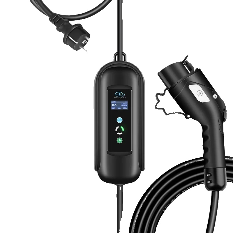 Ev-ladegerät, 10 Meter Kabel, Einstellbarer Ladestrom, Typ1