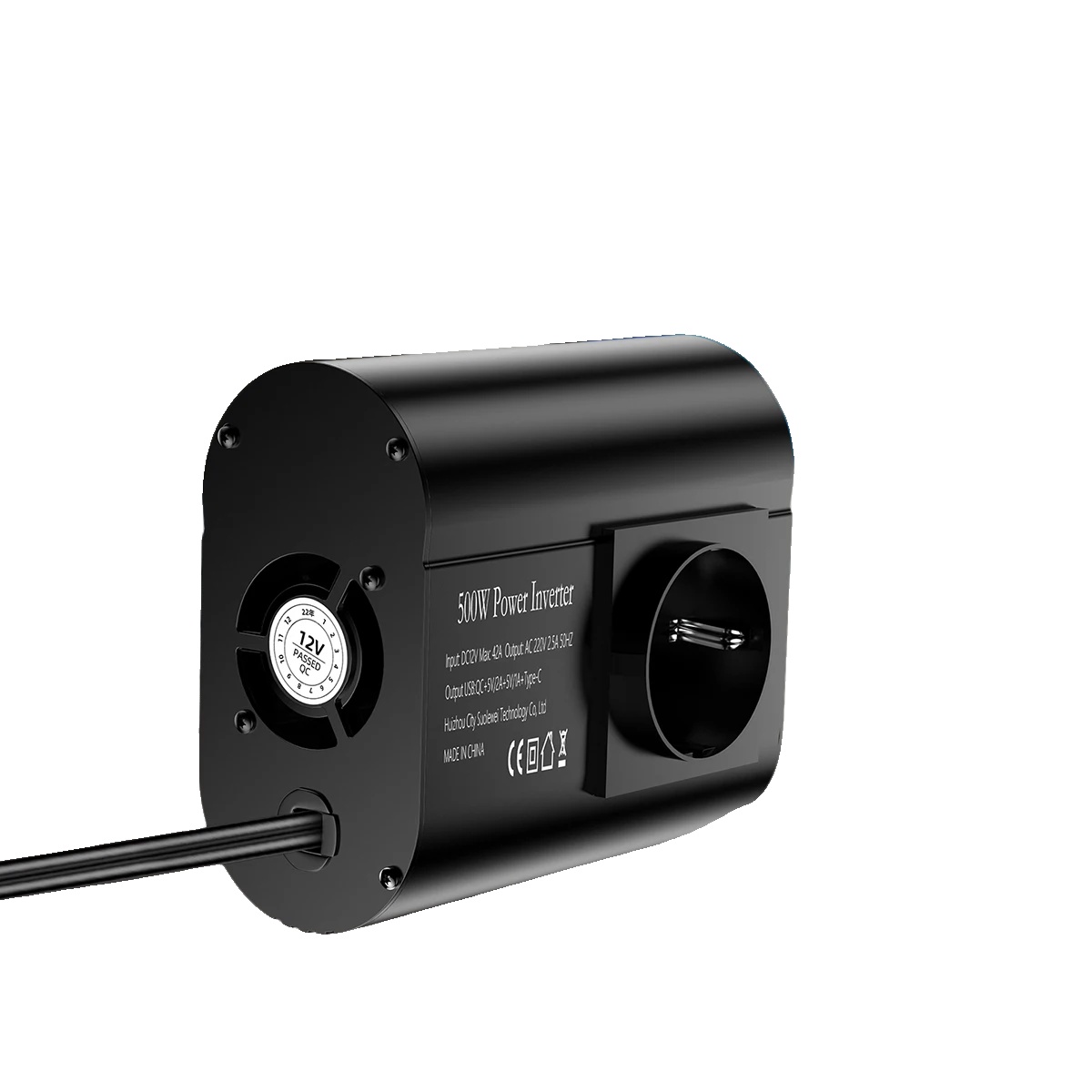 Auto Spannungswandler, Dc 12v Auf Ac 220v, Smart Display, 12v 500w