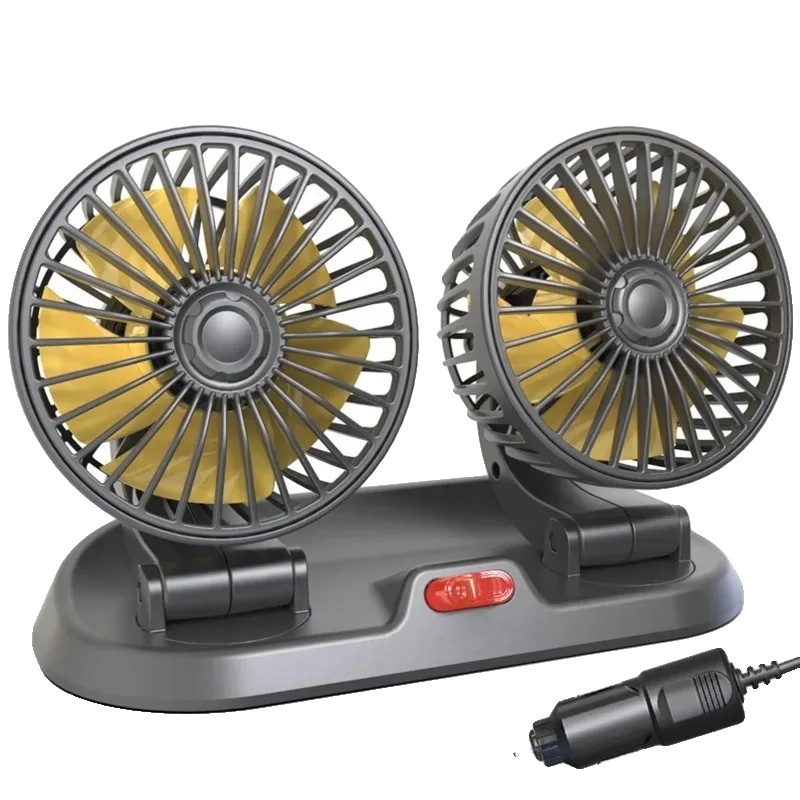 Auto-lüfter, Doppelkopf-design, Leiser Betrieb, 12v Doppelkopf