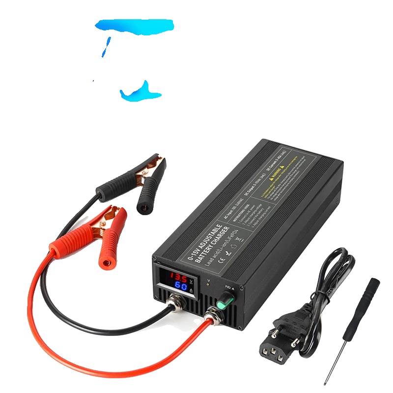 Lithium-batterieladegerät, Einstellbarer Strom, Einstellbare Spannung, 60a Dl-clip