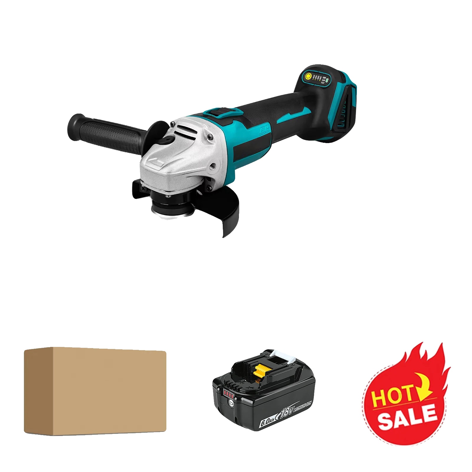 Winkelschleifer, Einstellbare Geschwindigkeit, Leichtes Design, 1pcsdga4041pcs6ah