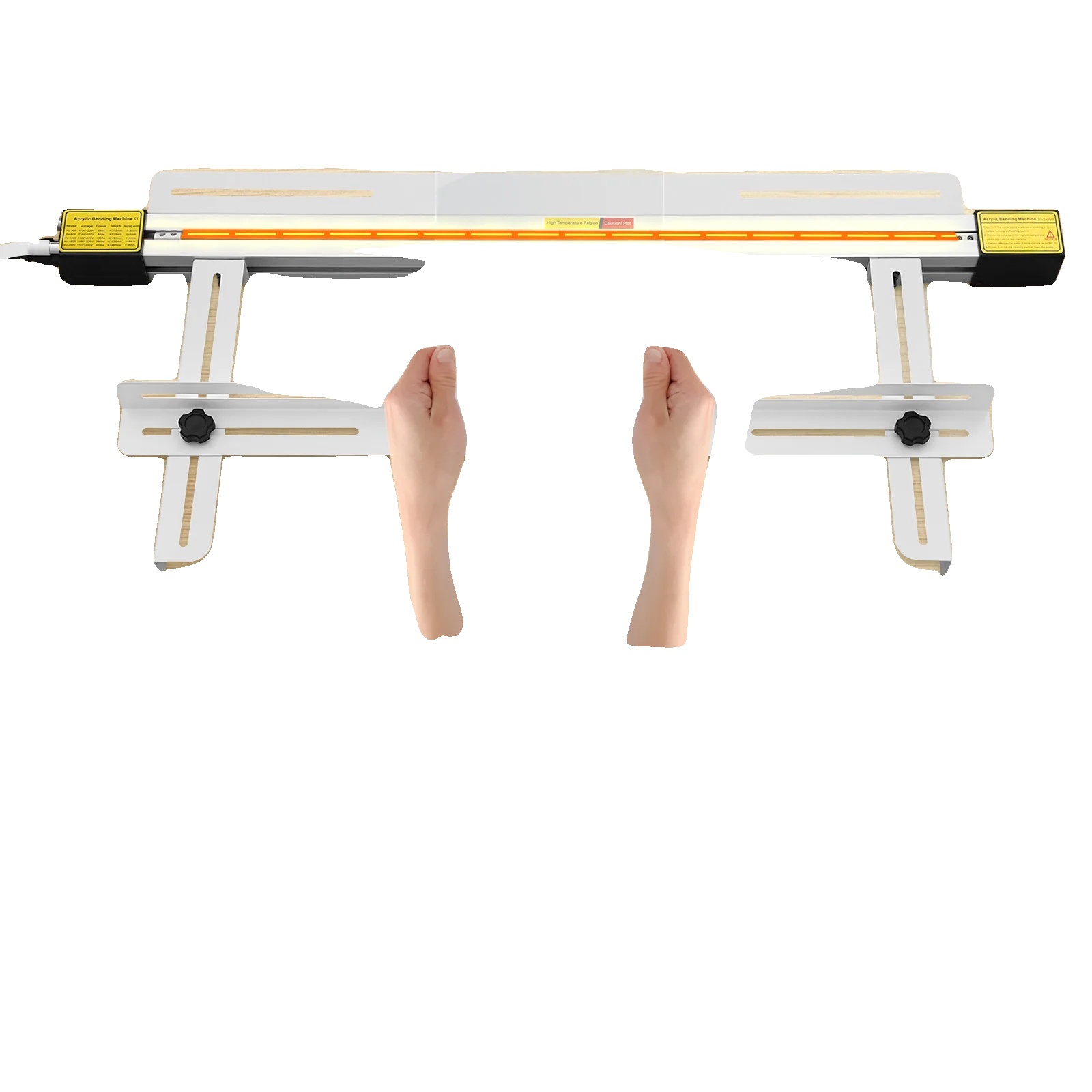 Acrylbiegemaschine, 1000w Leistung, Einstellbare Temperatur 0-420°c, Länge 60cm, Maximale Biegebreite 600mm, Spannung 110-240v