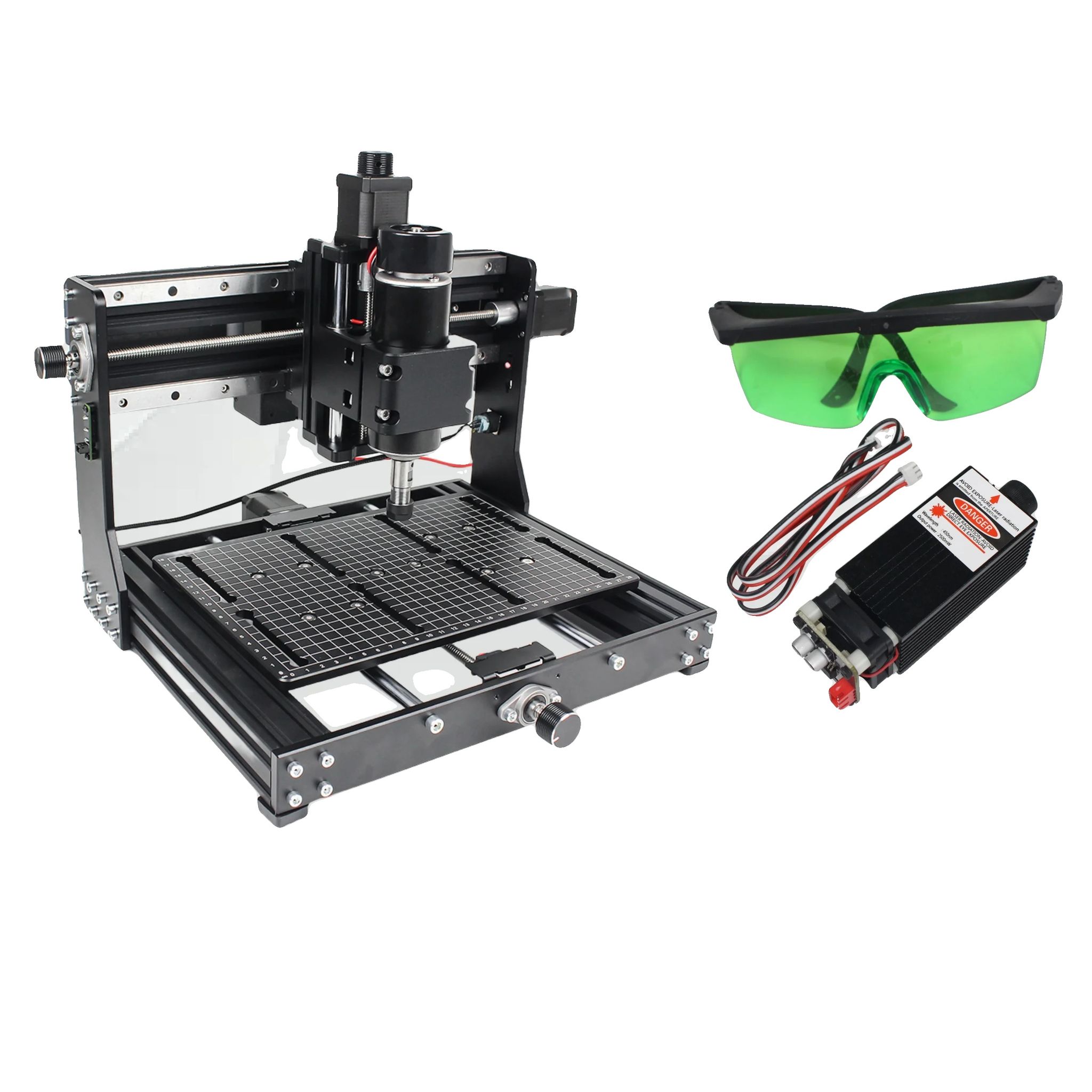 Cnc-graviermaschine, Diy-fräsmaschine, 500w-spindel, Vielseitige Materialkompatibilität, Füge 2.5w Laser Hinzu