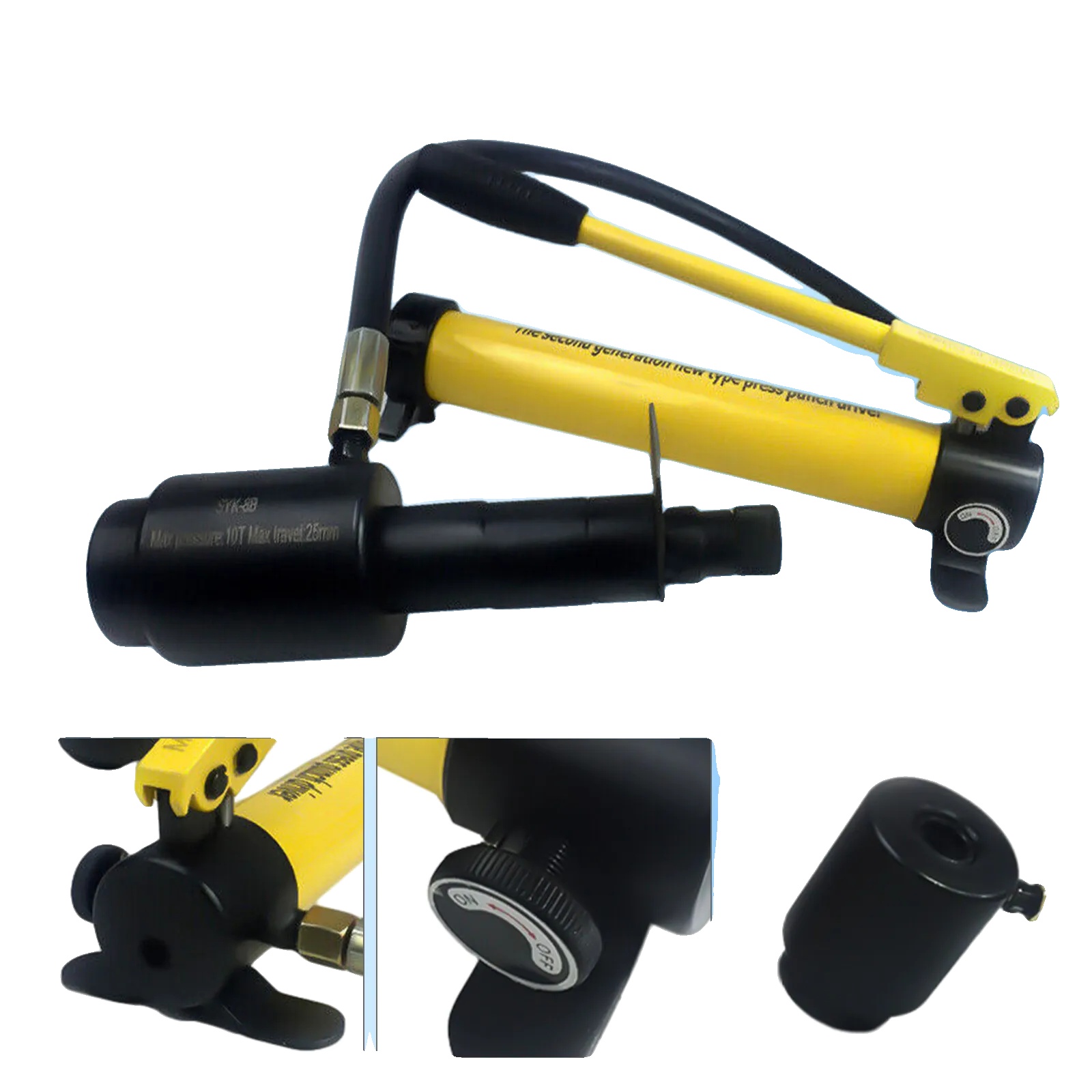 Hydraulisches Stanzwerkzeug, Stahlmaterial, Verschiedene Stanzgrößen, 8-tonnen-kraft, Tragbare Werkzeugkiste, Kompatibel Mit Mehreren Materialien