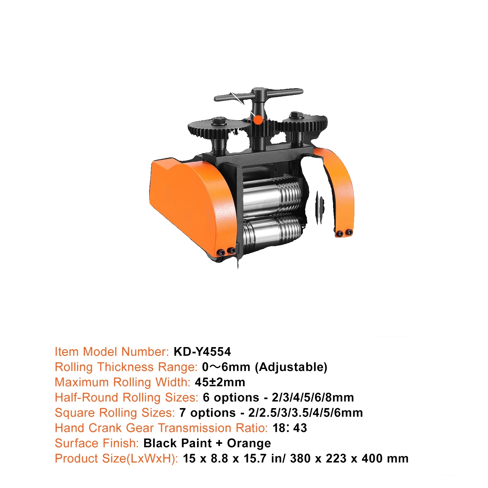 Schmuckwalzwerk, Vielseitige Metallformung, Haltbarkeit Und Präzision, 45mmw 0-6mmt