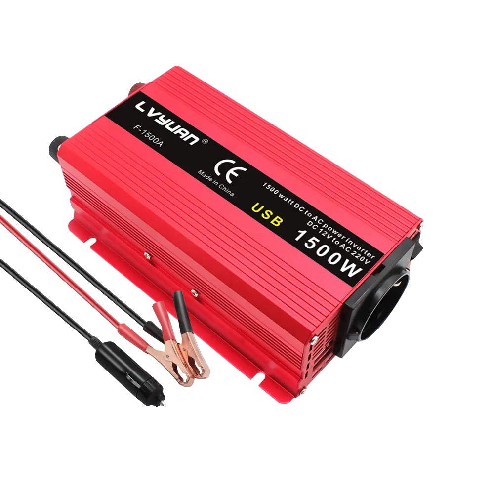 Wechselrichter, Dual-usb-ladung, Überlastschutz, 12v 1500w 50hz Eu R, 220-240v-a, 12v-a