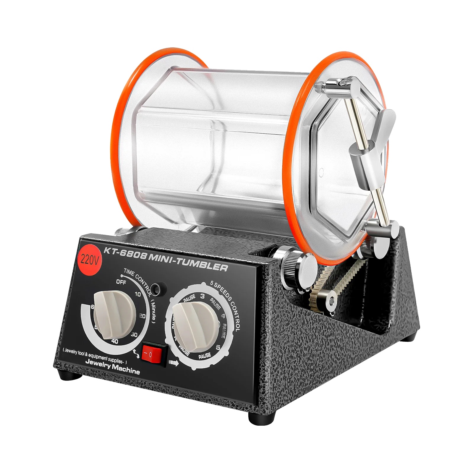 Poliermaschine, 5-gang-steuerung, Timer-funktion, Schwarz Orange, Eu