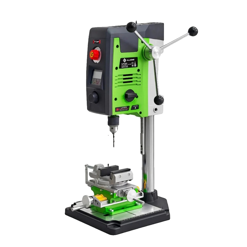 Tischbohrmaschine, 800w Leistung, 6-gang-funktionalität, 80 Mm X-achsenhub, 67 Mm Y-achsenhub, Feste Tischbohrung
