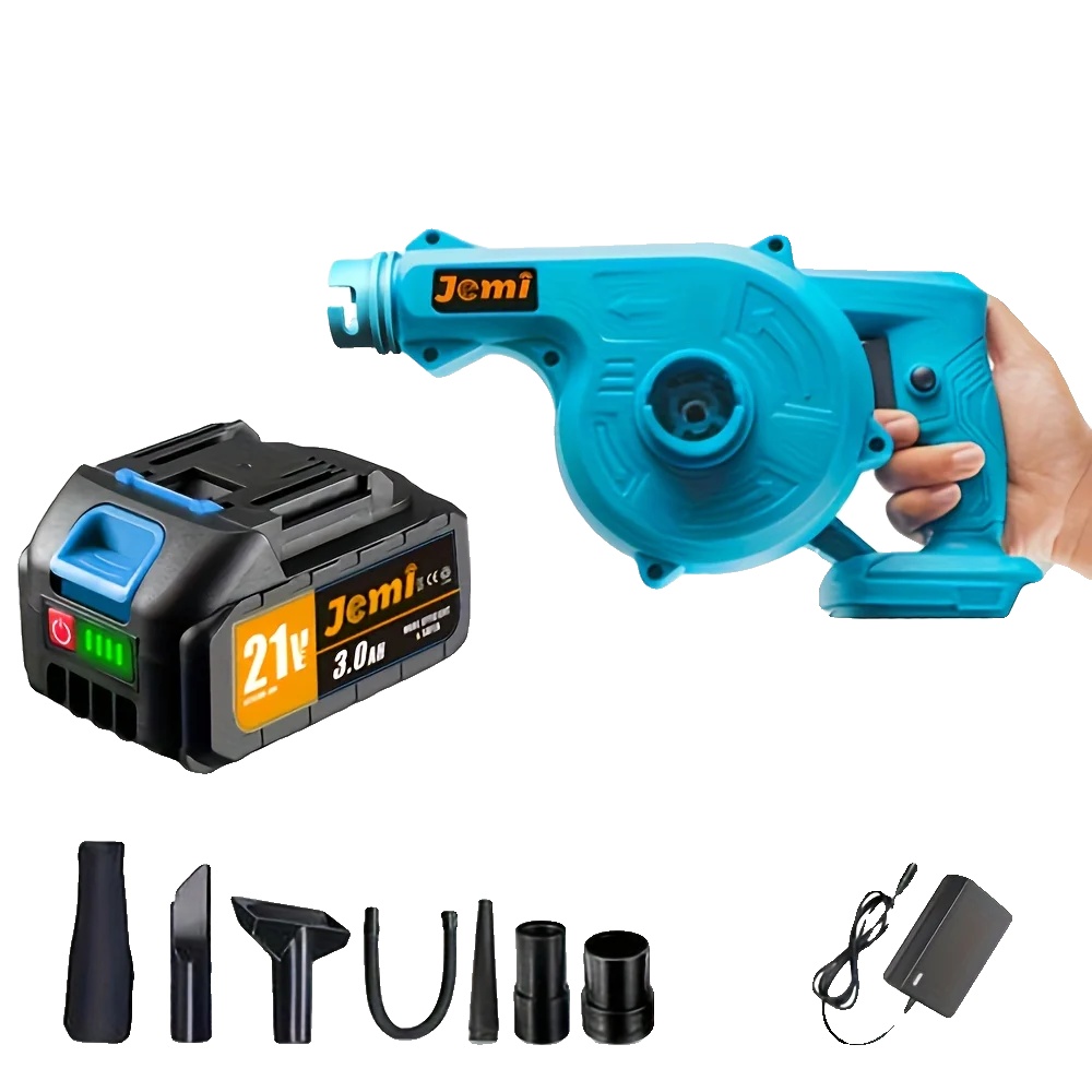 Akku-laubbläser, 2-in-1-funktionalität, Ergonomisches Design, 1x Batterie