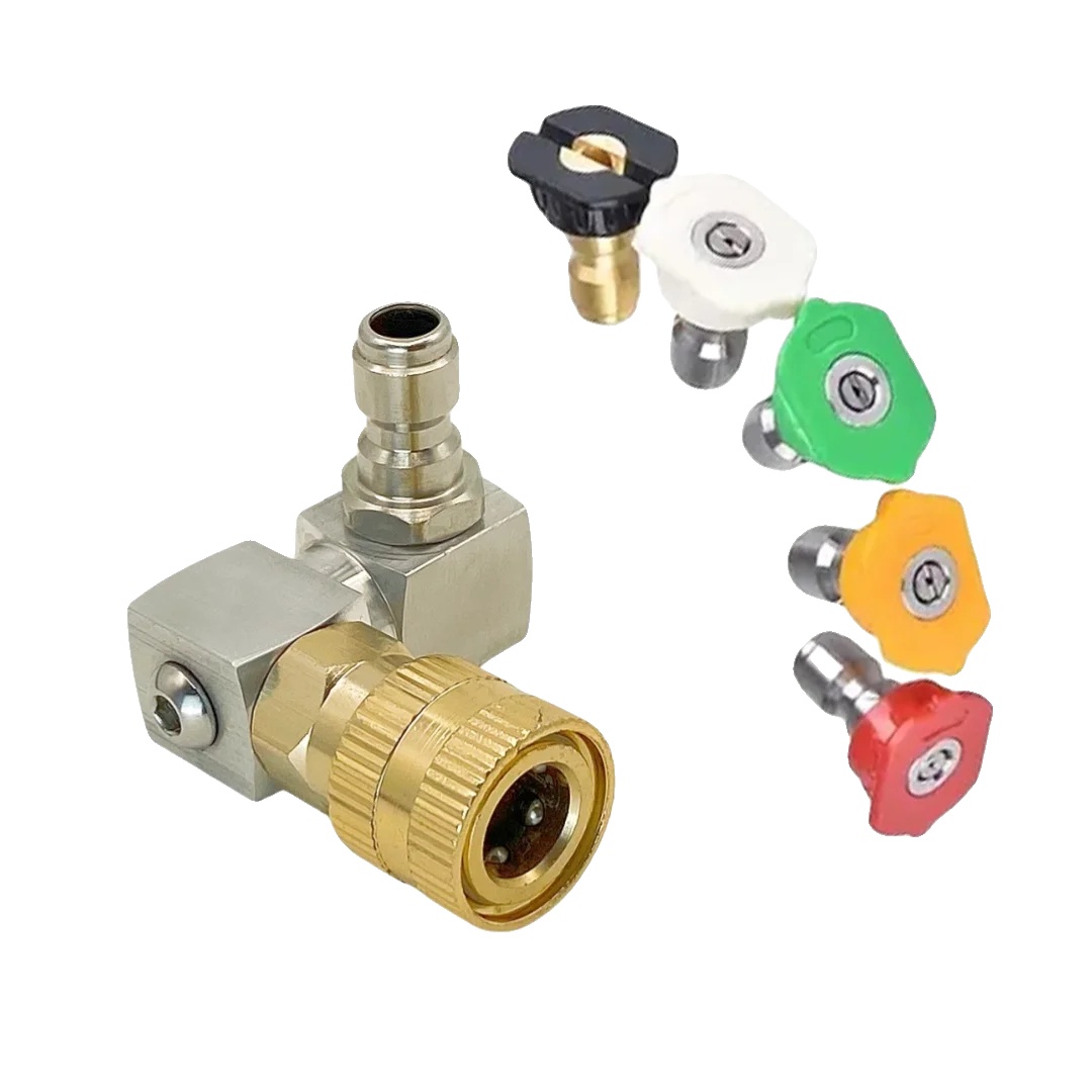 Hochdruckreiniger Pistole Düse, 360° Drehung, 3500 Psi, Kupplung Und Düsen