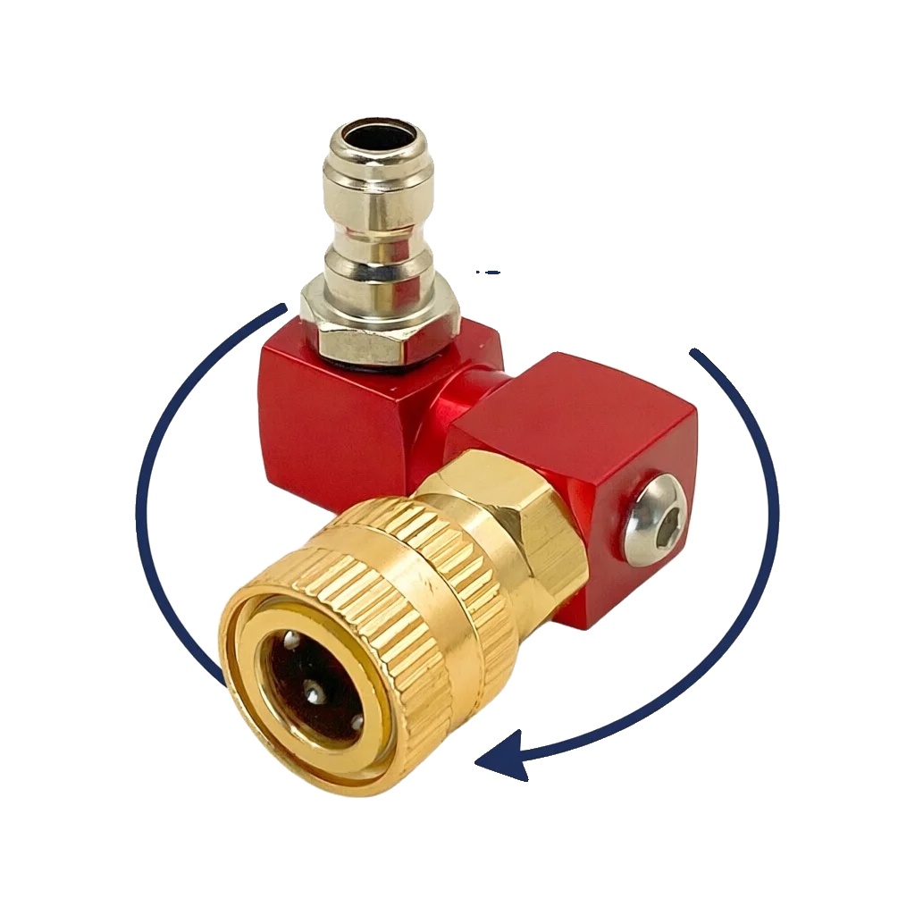 Hochdruckreiniger Pistole Düse, 360° Drehung, 3500 Psi, Roter Kuppler