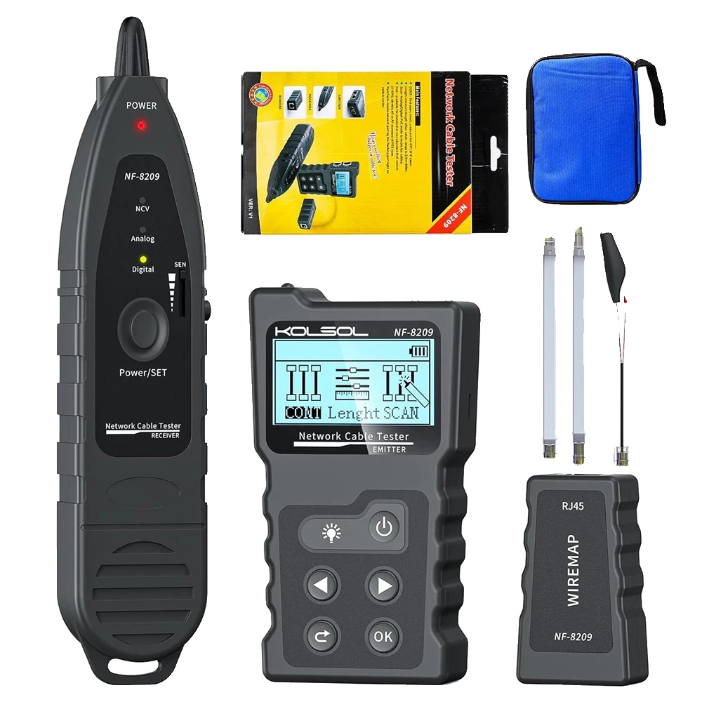 Netzwerkkabeltester, Poe-test, Längenmessung, Nf-8209