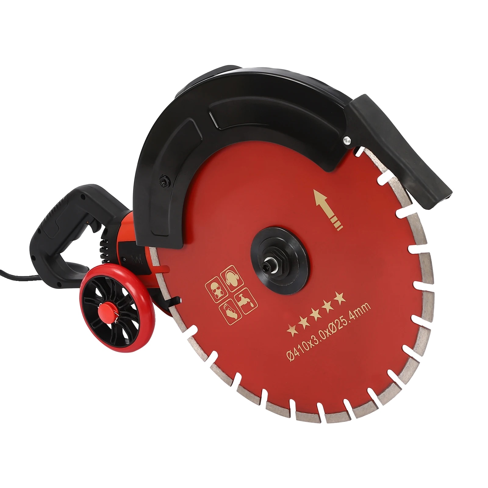 Elektrische Betonsäge, 4000w Motor, Tiefe Schnitttiefe, Rot, Eu