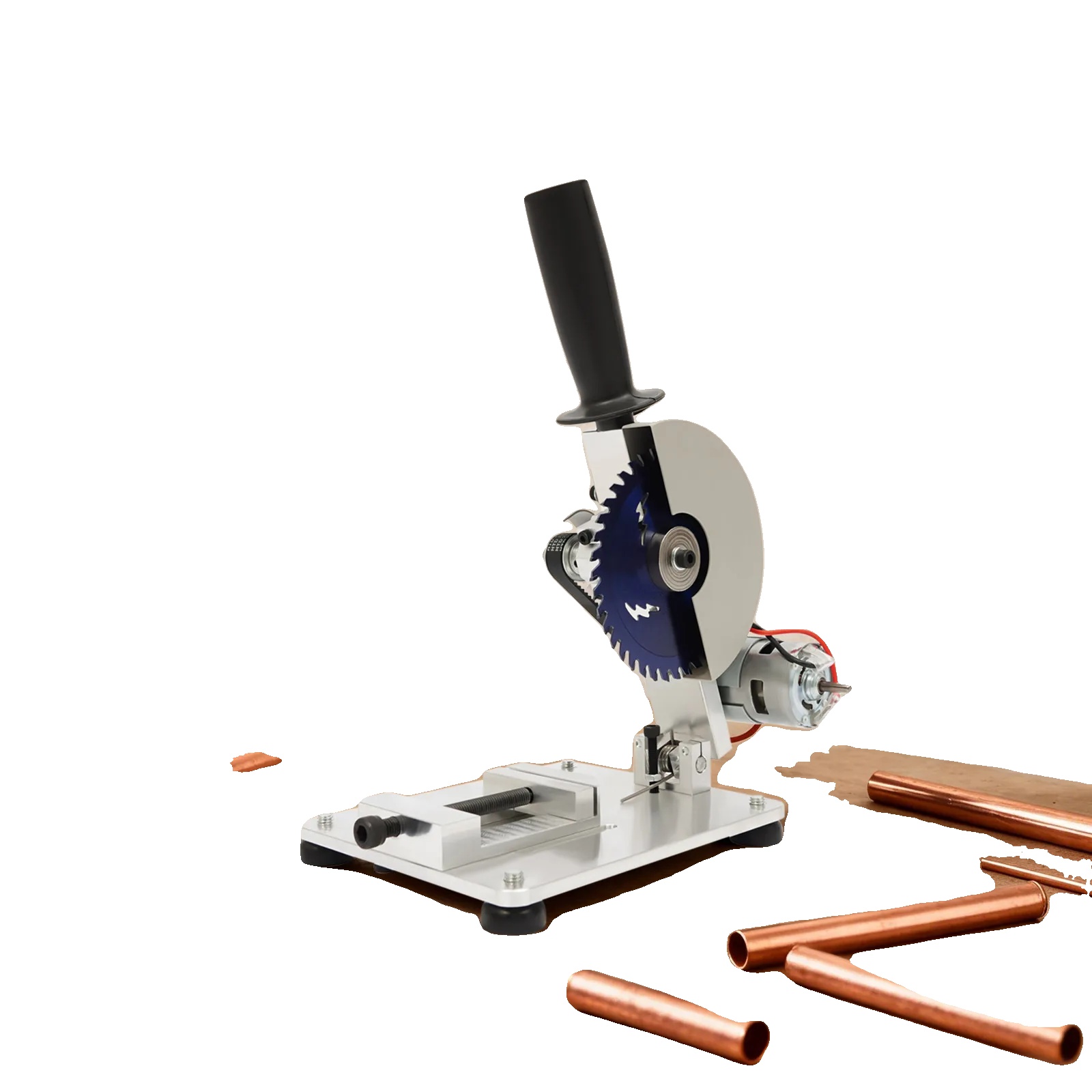 Mini Tischsäge, 4 Zoll Sägeblattdurchmesser, Schnittbreite 4 Cm, Schnitttiefe 2,9 Cm, Motorleistung 96 W, Reiner Kupfermotor