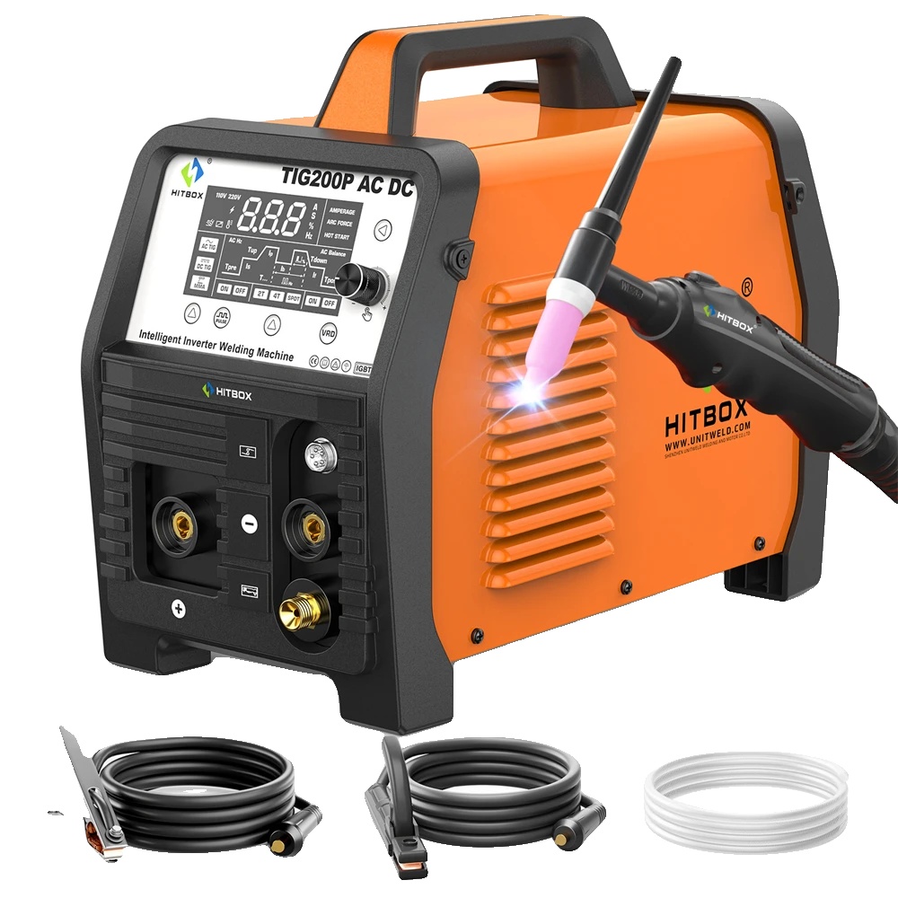 Schweißmaschine, Intelligente Invertersteuerung, Vielseitige Kompatibilität, Tig200p Ac Dc, 220v