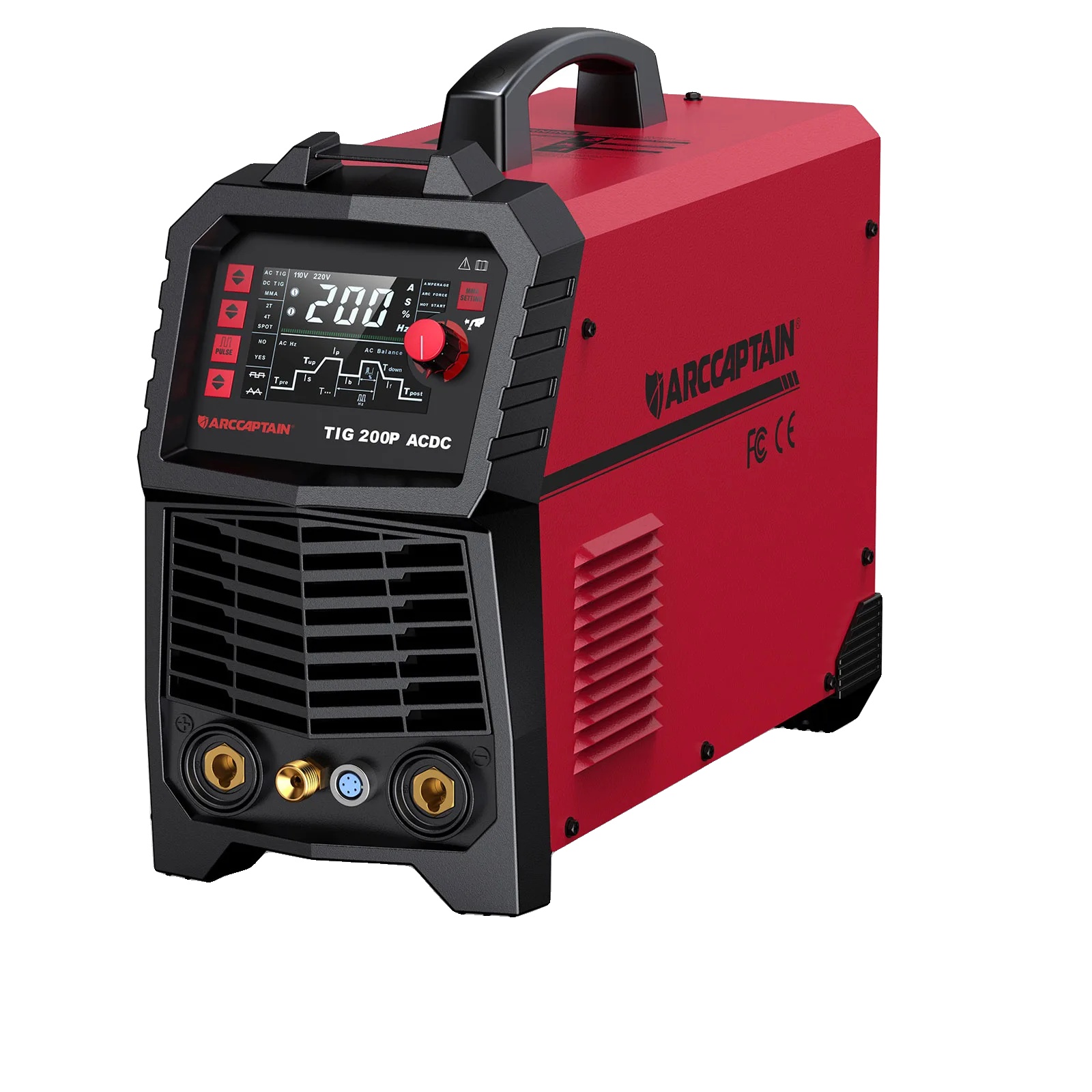 Tig-schweißmaschine, 220v, 200a Ausgang, 18,5 X 10,5 X 11,5 Zoll, Ac/dc Elektrodenschweißen