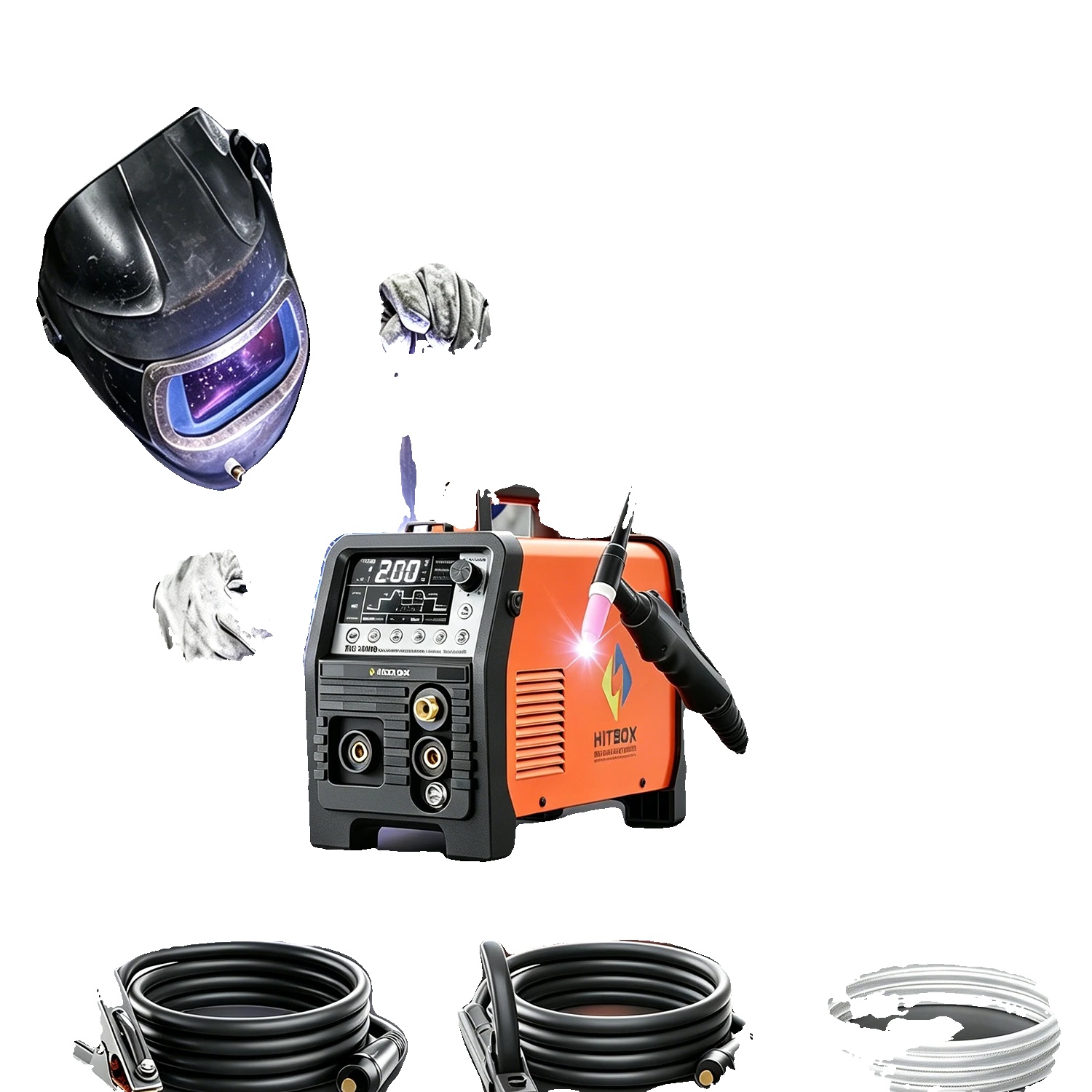 Schweißmaschine, 6-in-1 Funktionalität, Fortschrittliche Digitale Steuerung, Tig200pro, 220v