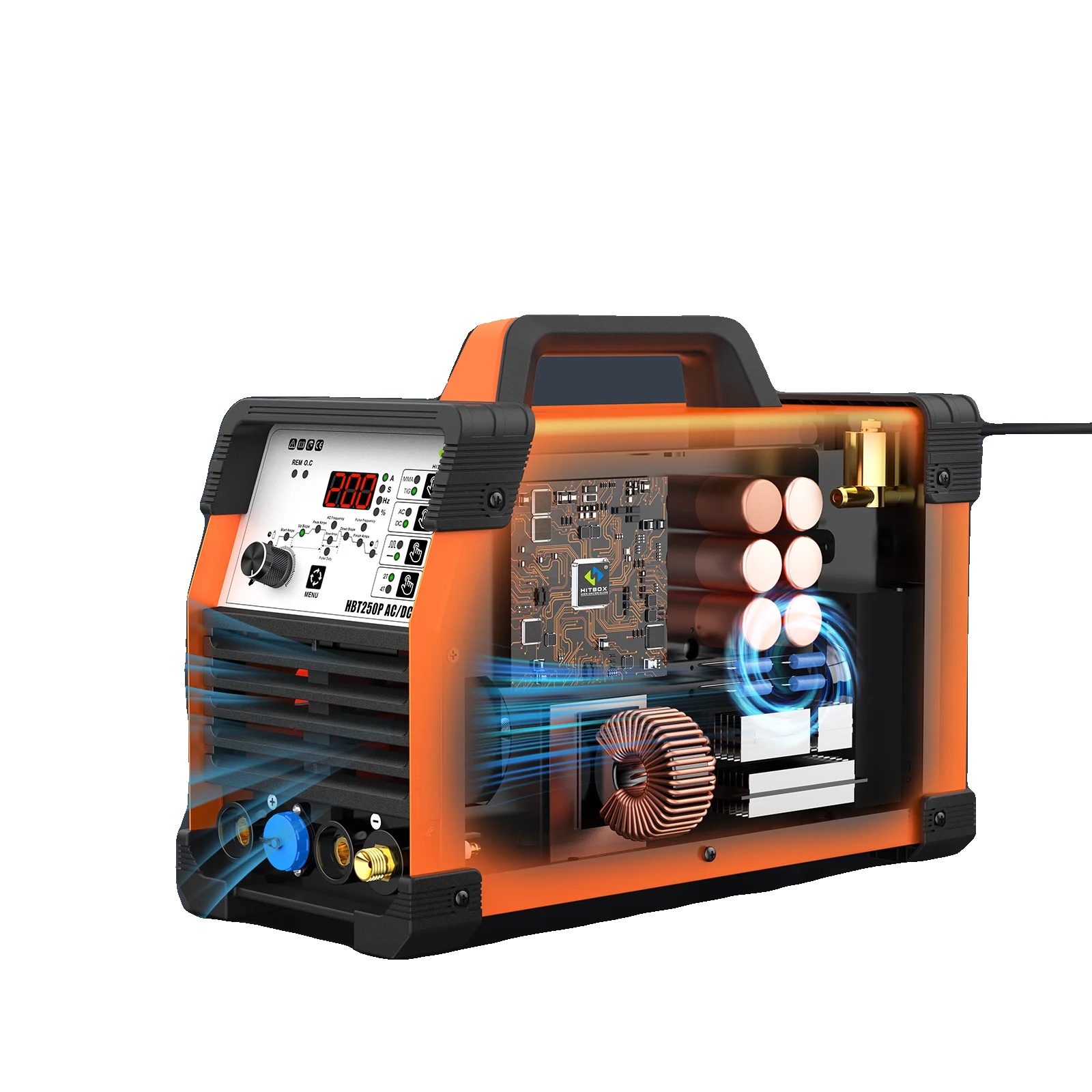Schweißmaschine, 6-in-1 Multi-prozess, Tig- Und Mma-funktionen, Hbt250p Ac Dc