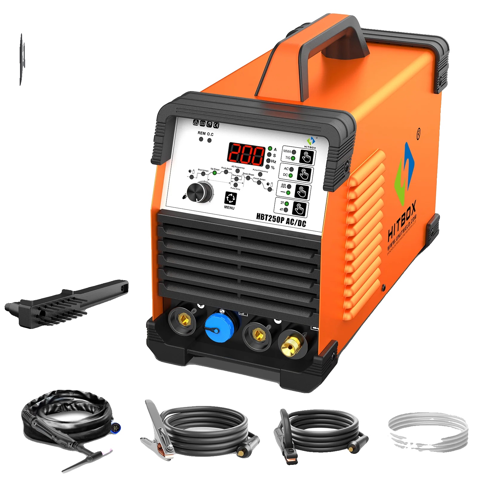 Wig-schweißmaschine, 6 In 1 Vielseitigkeit, Digitale Pulssteuerung, Hbt250p, 220v