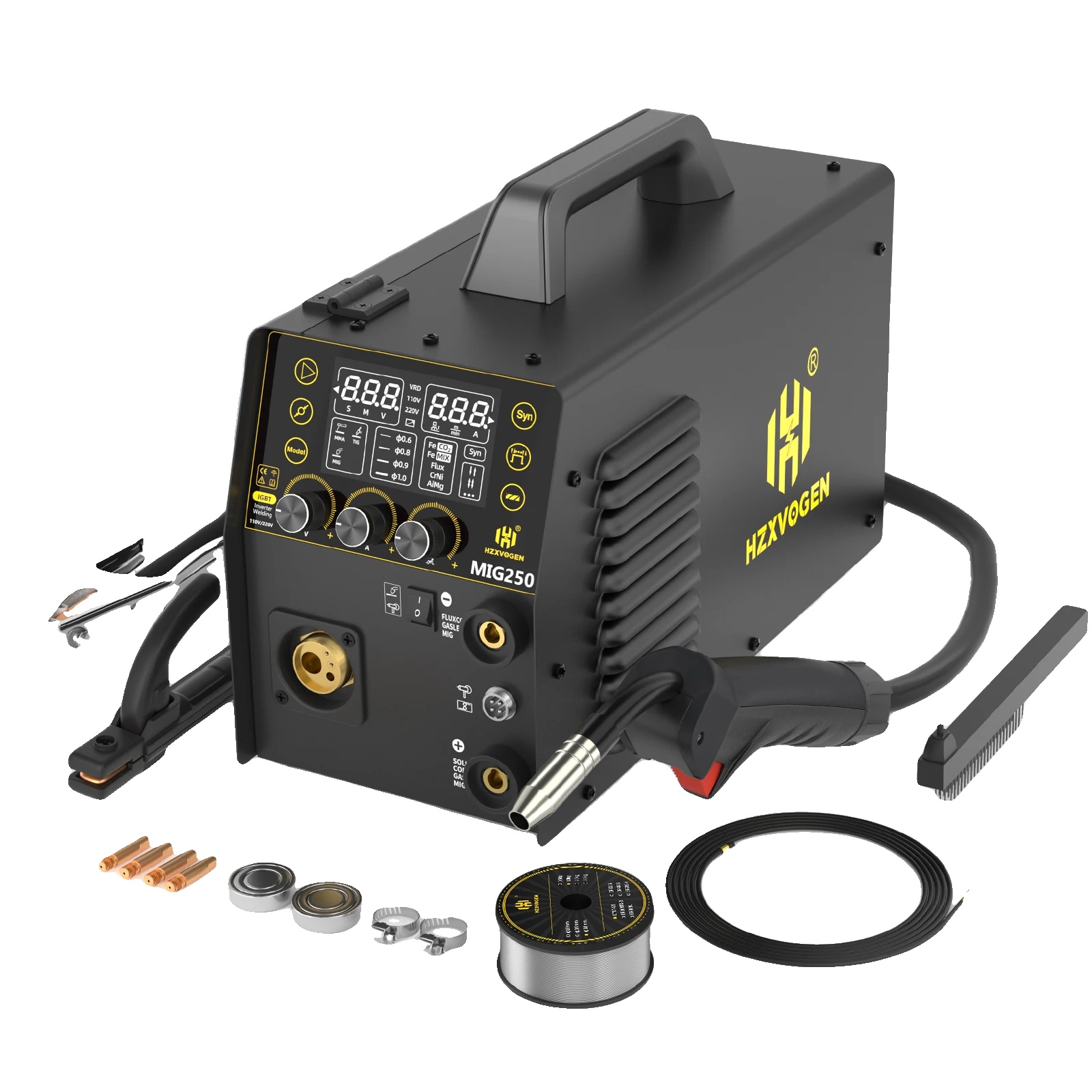 Multifunktionale Schweißmaschine Mit Mig-, Tig- Und Mma-funktionen, Mig250 220v