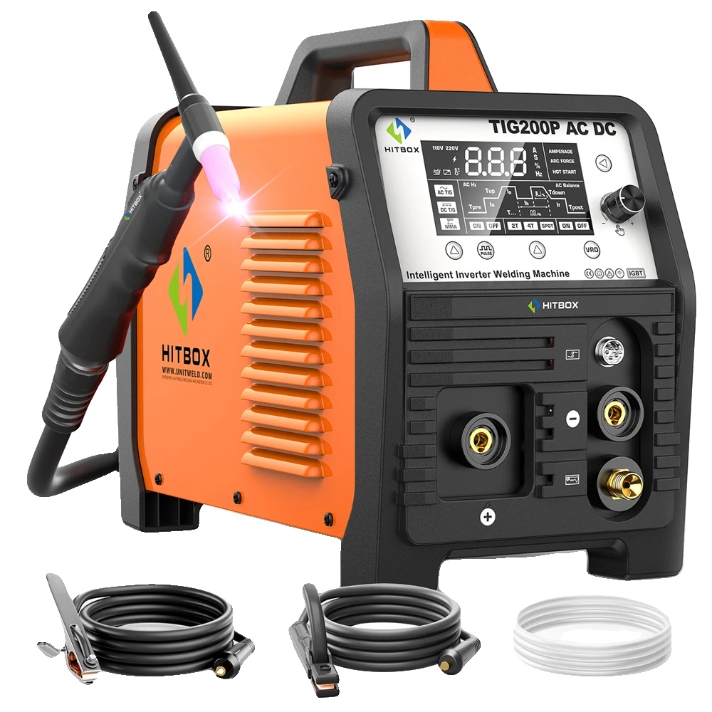 Tig-schweißer, Multifunktions-schweißmaschine, Intelligente Inverter-technologie, Tig200p Ac Dc, 220v