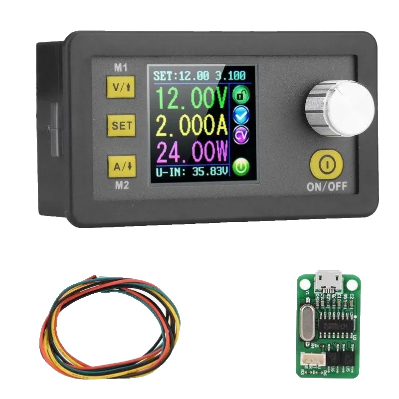 Stromversorgungsmodul, Eingangsspannung 6-55v, Ausgangsspannung 0-50v, Ausgangsstrom 0-5a, Lcd-display, Programmierbare Steuerung