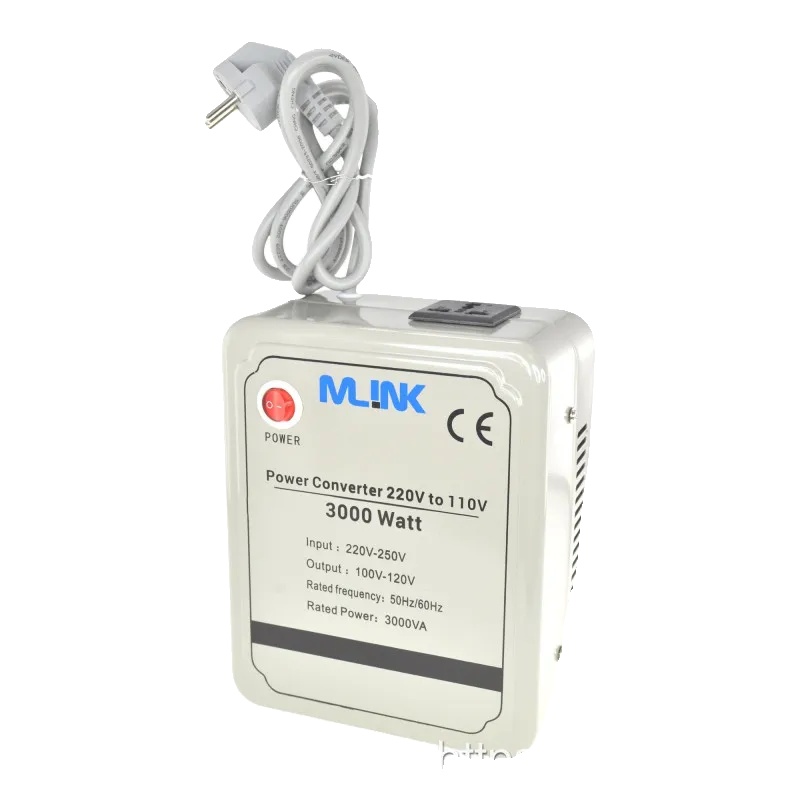 Leistungswandler, 220v Auf 110v, 3000w Maximal, Kompaktes Design, Sichere Bedienung, Kompatibel Mit 110v-geräten