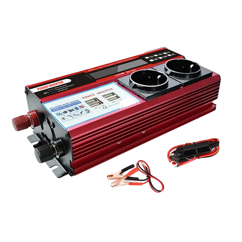 Wechselrichter, 500w Dauerleistung, 1000w Spitzenleistung, Ac 220v Ausgang, 4 Usb-ports, Modifizierte Sinuswelle